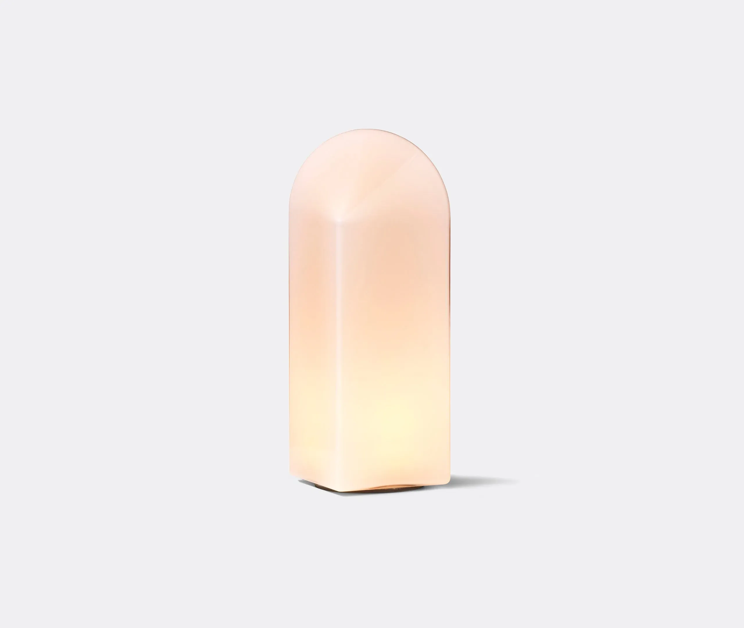 Large Table Lamp with EU Plug - Pink, Glass
