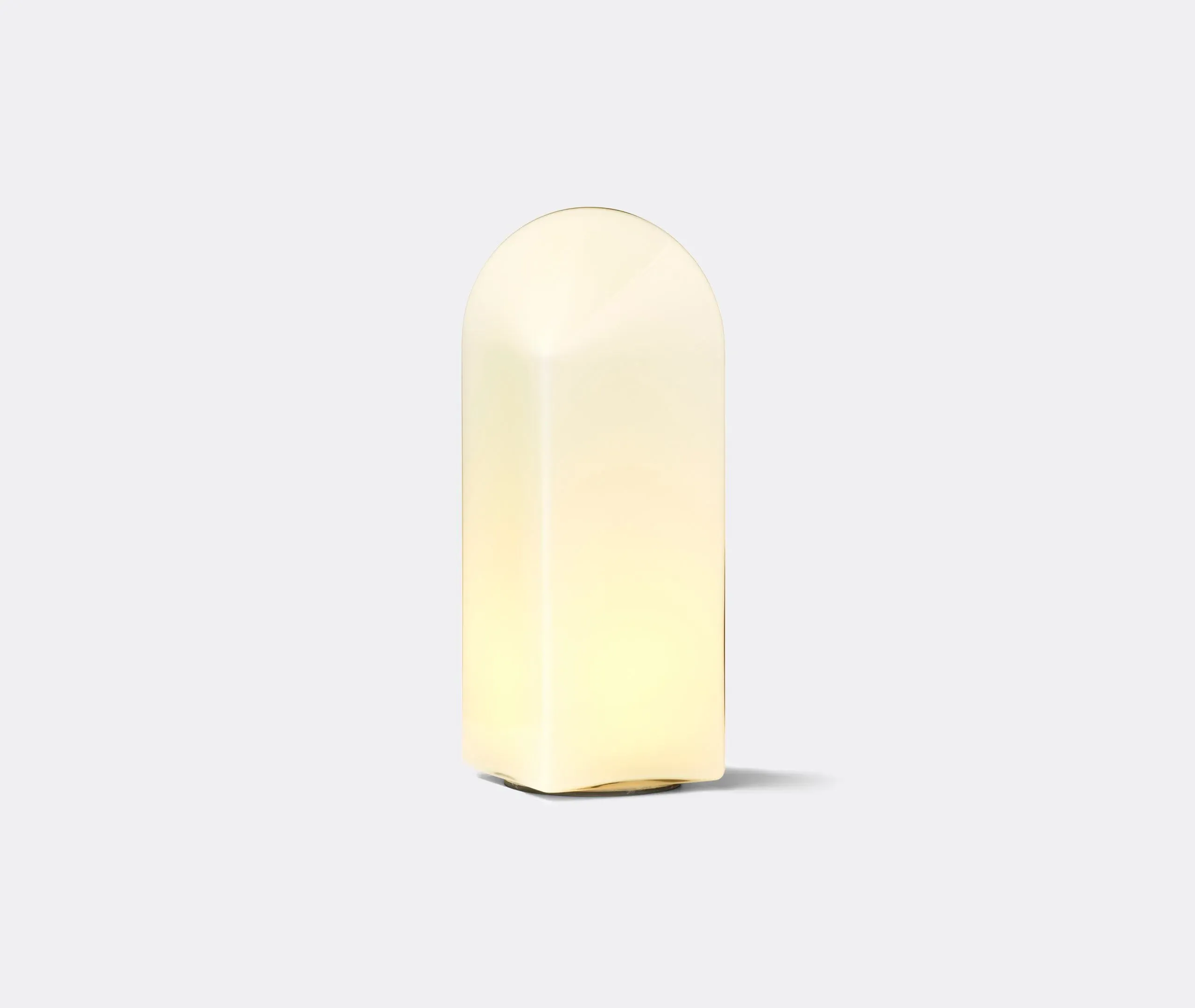 Large Table Lamp with EU Plug - White, Glass