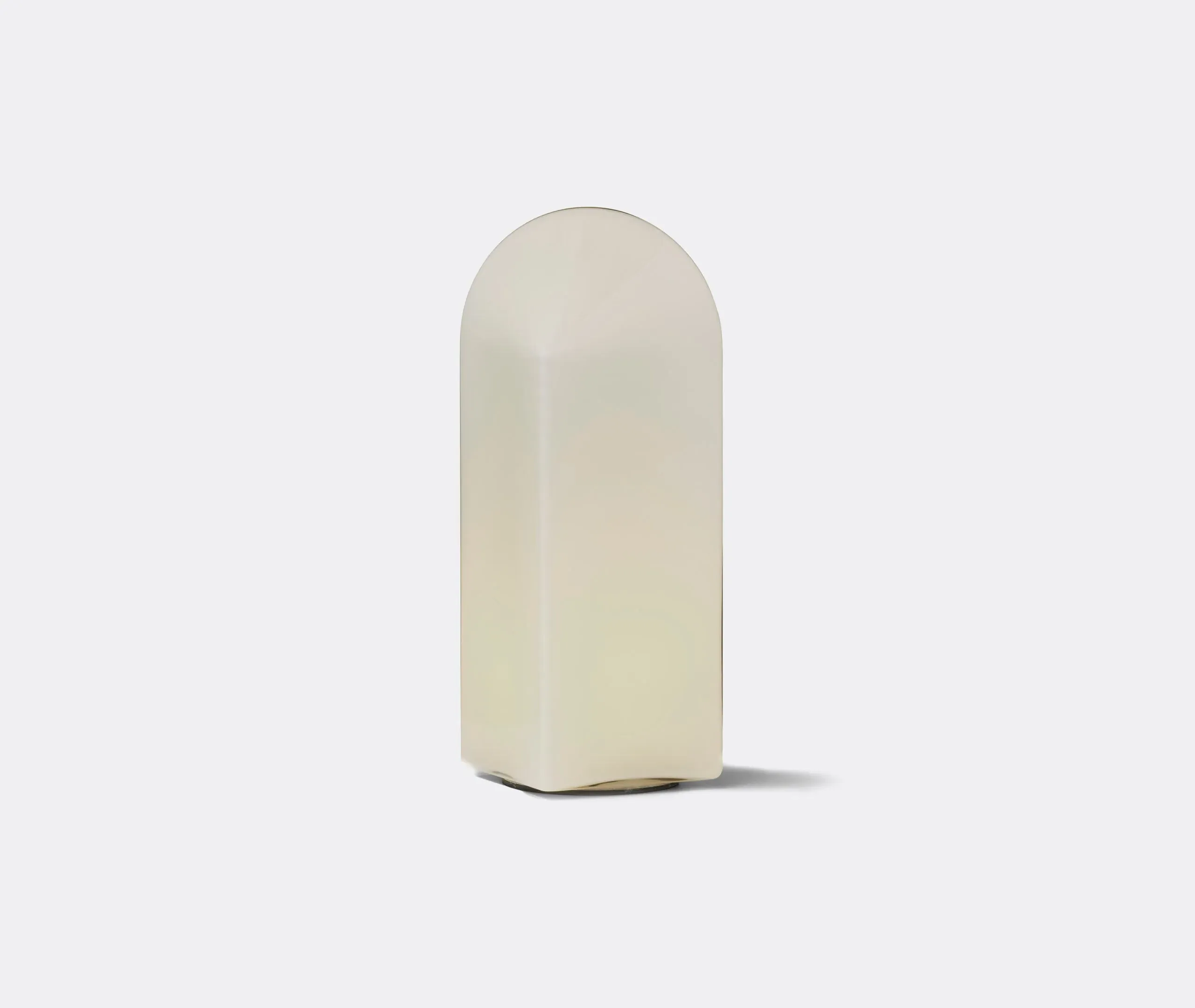Large Table Lamp with EU Plug - White, Glass