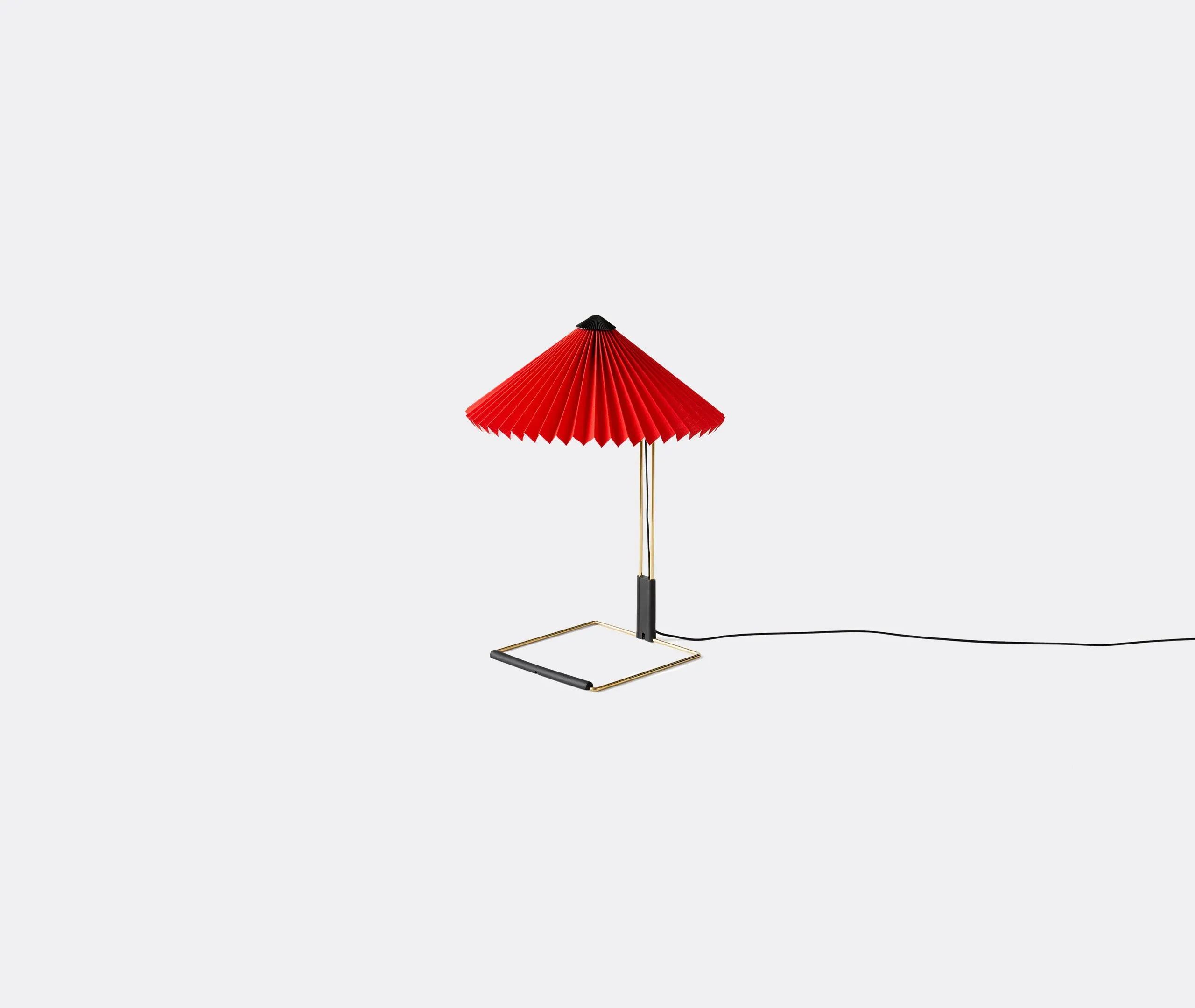 Matin Small Table Lamp - Red, Cotton