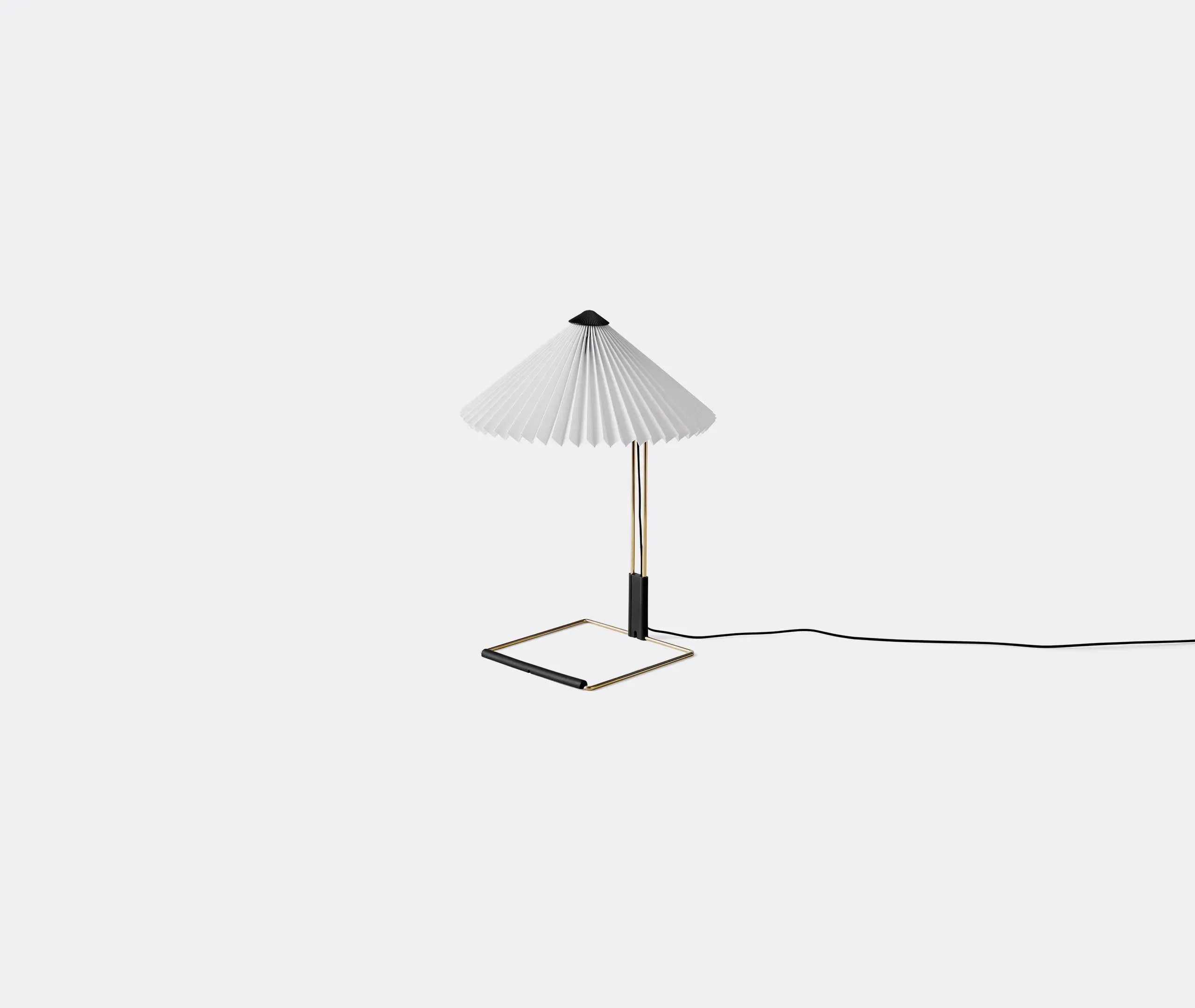 Matin Small Table Lamp - White, Cotton
