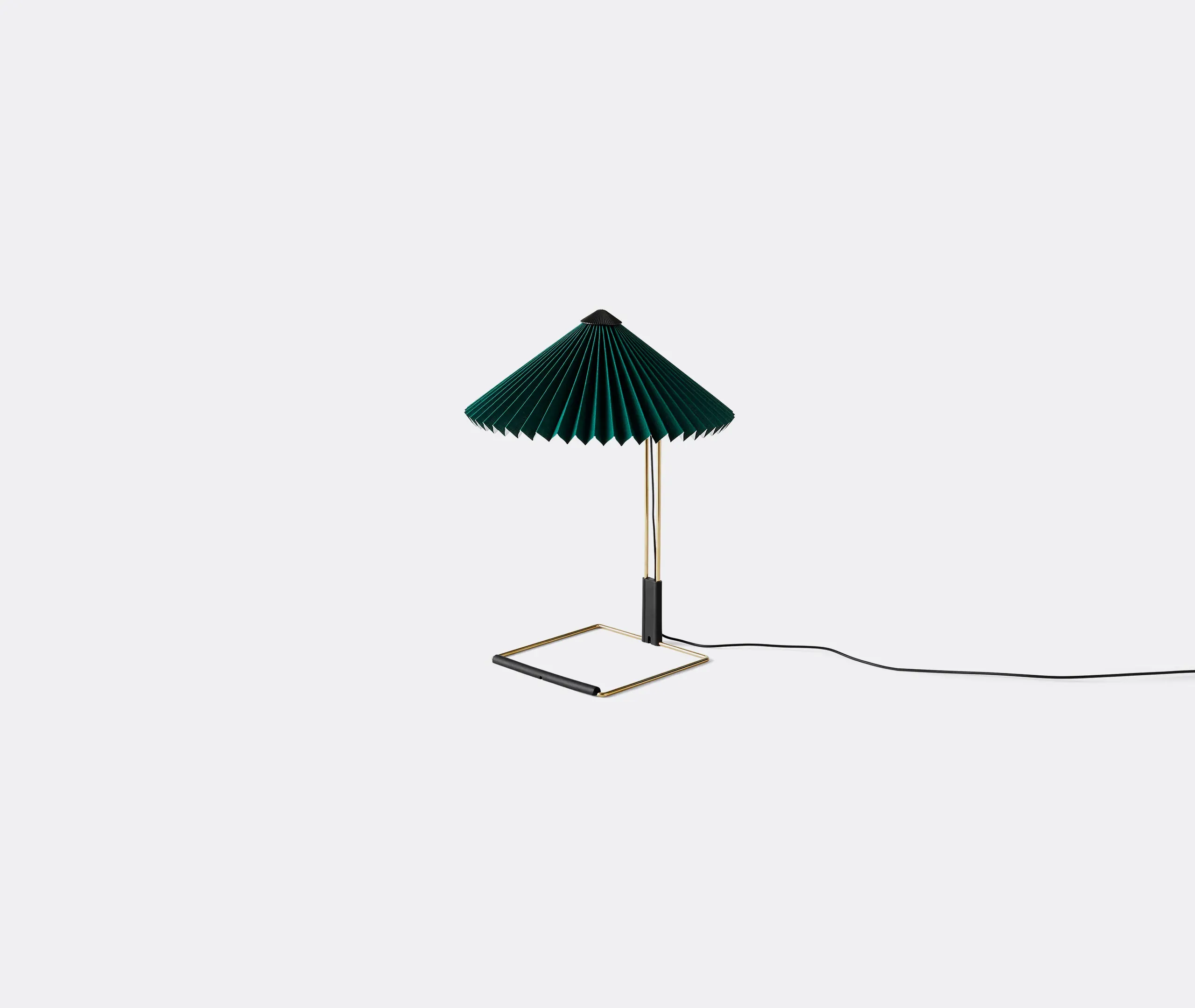 Matin Small Table Lamp with Dimmer - Green, Cotton
