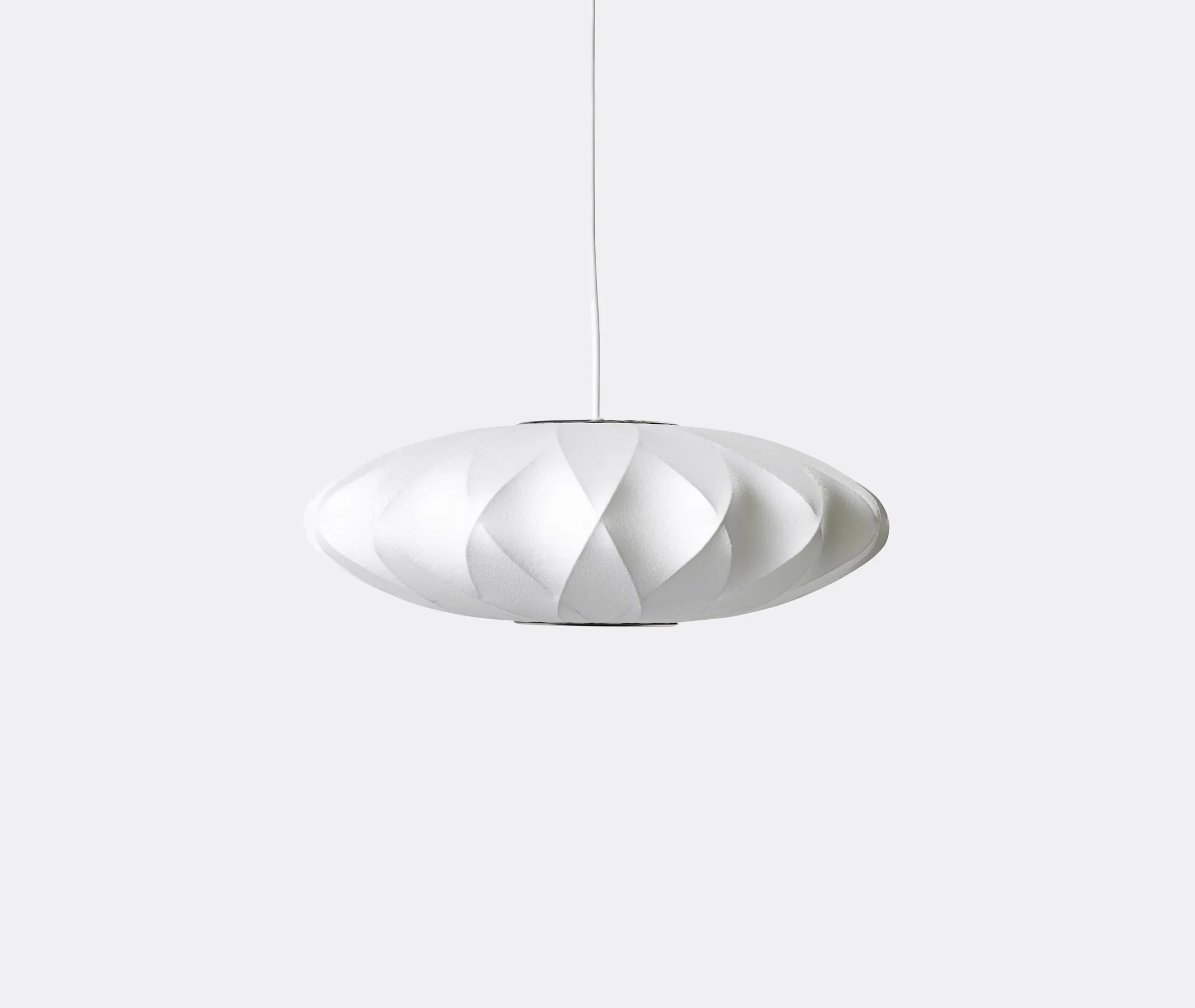 Medium Ball Crisscross Pendant Light - White