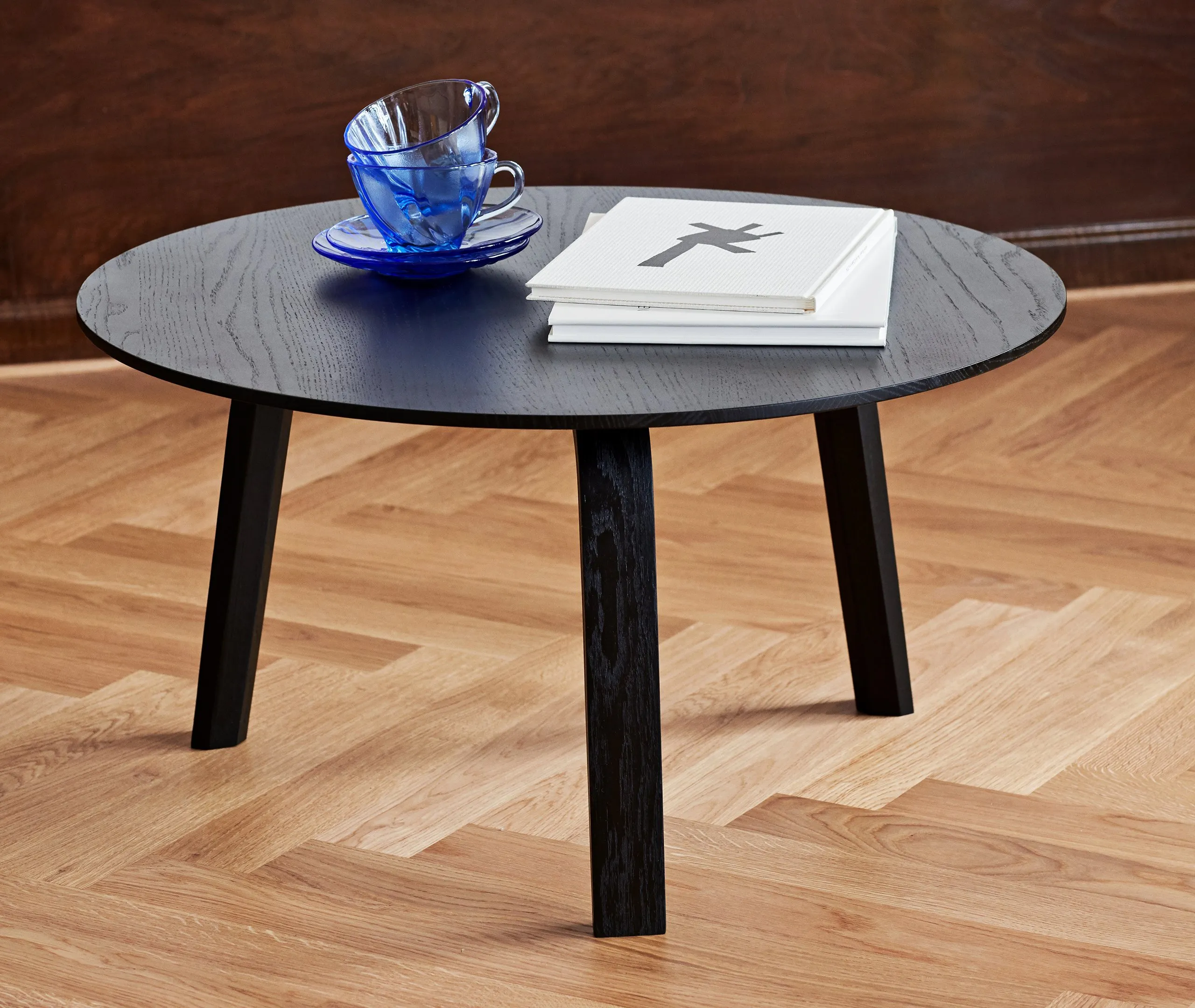 Medium Coffee Table - Black, Oak Veneer