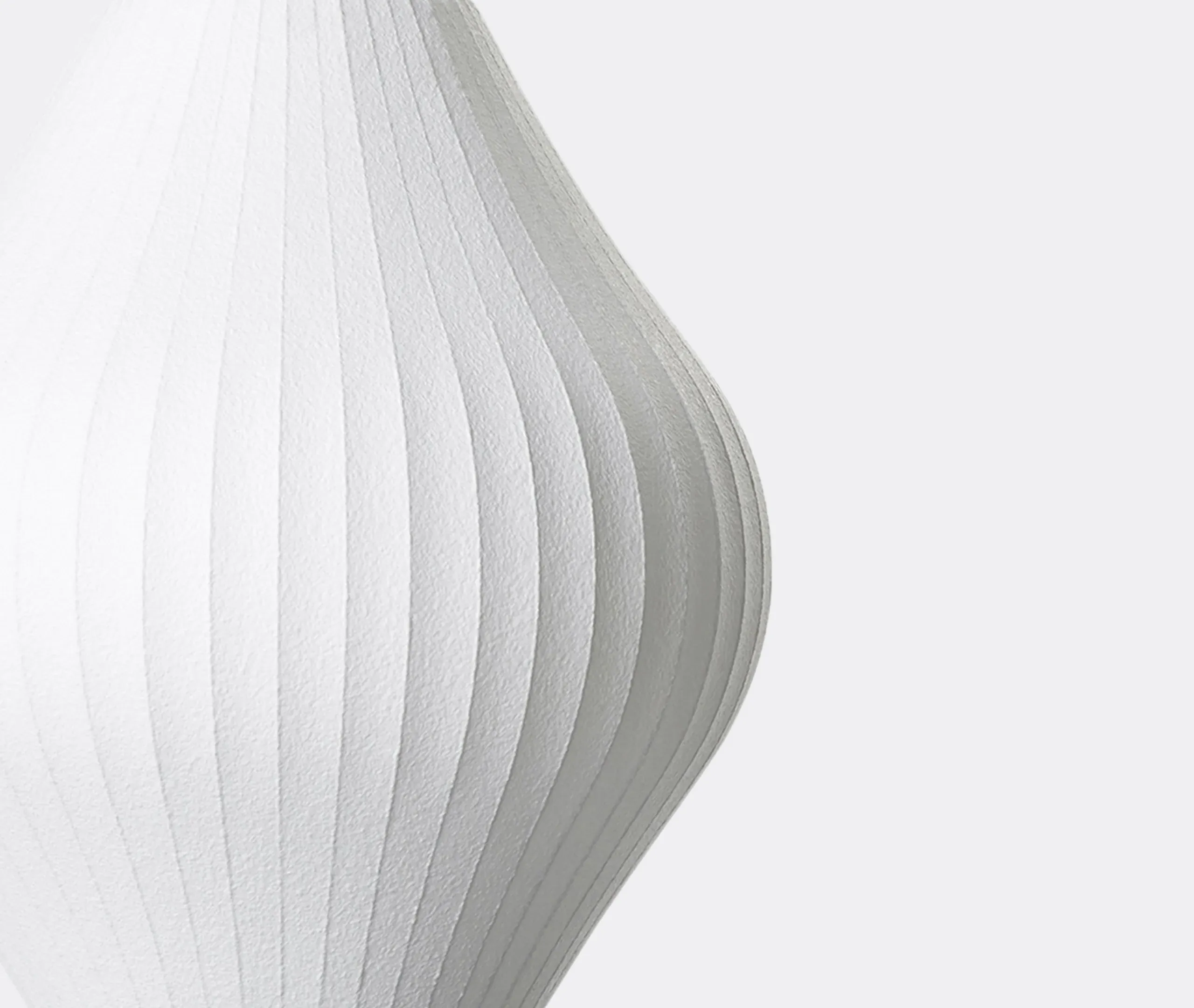 Medium Pear Bubble Pendant Light - White