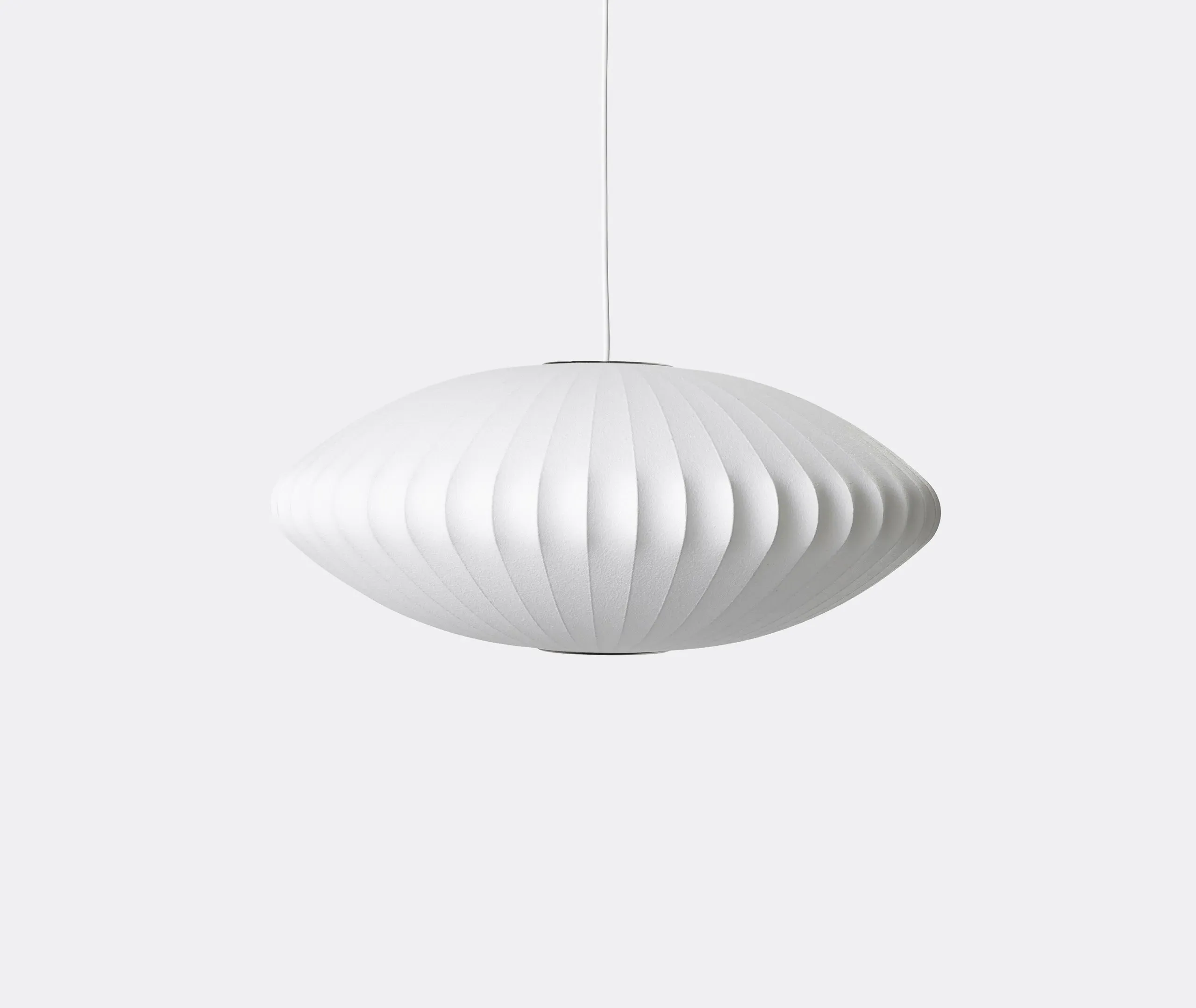 Medium Saucer Pendant Light - White image