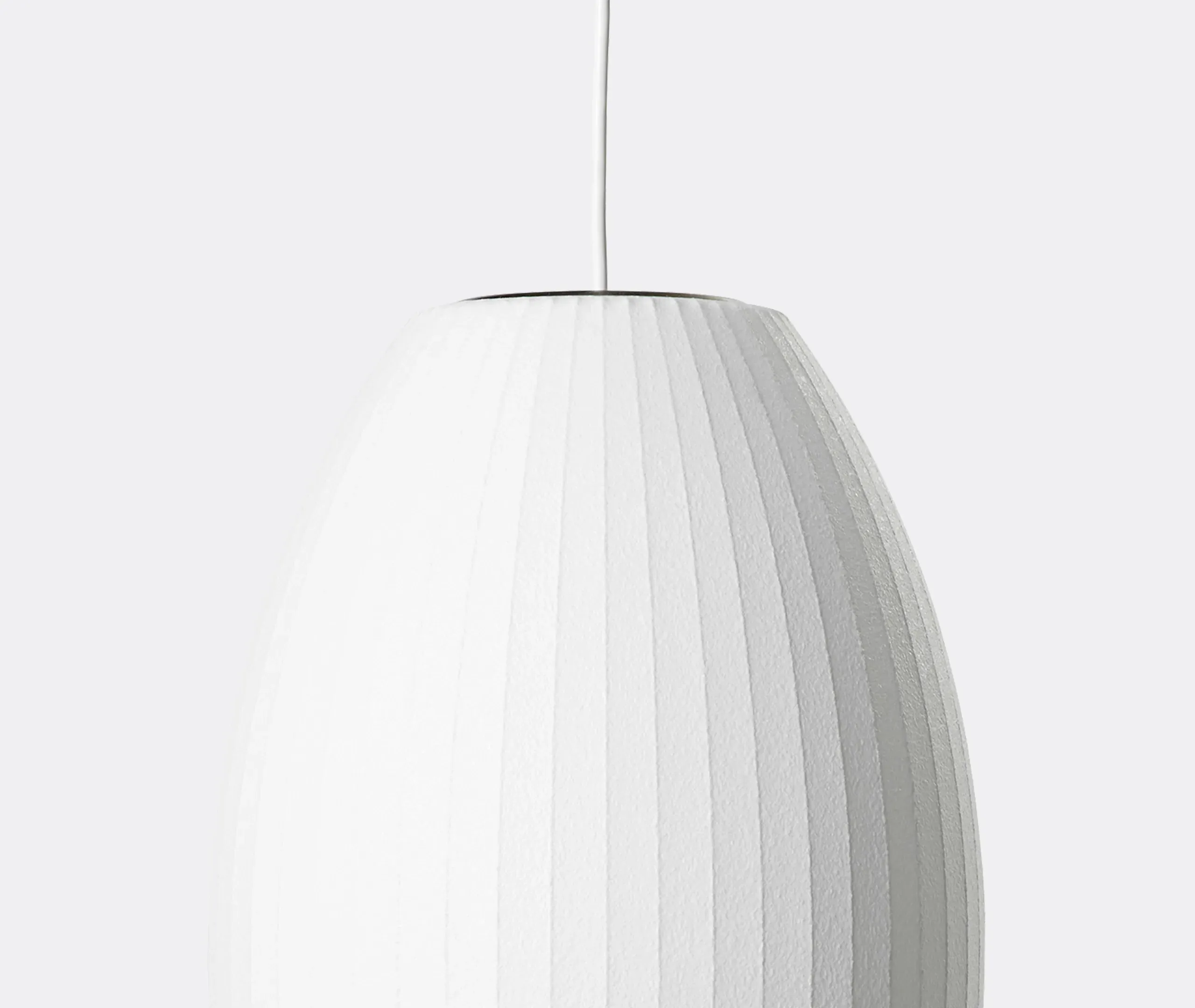 Nelson Cigar Bubble Large Pendant Light - White
