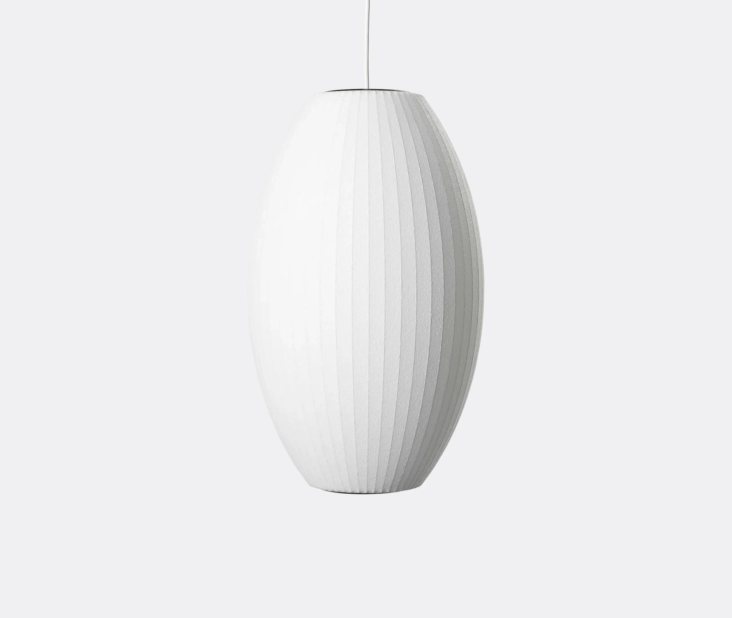 Nelson Cigar Bubble Large Pendant Light - White