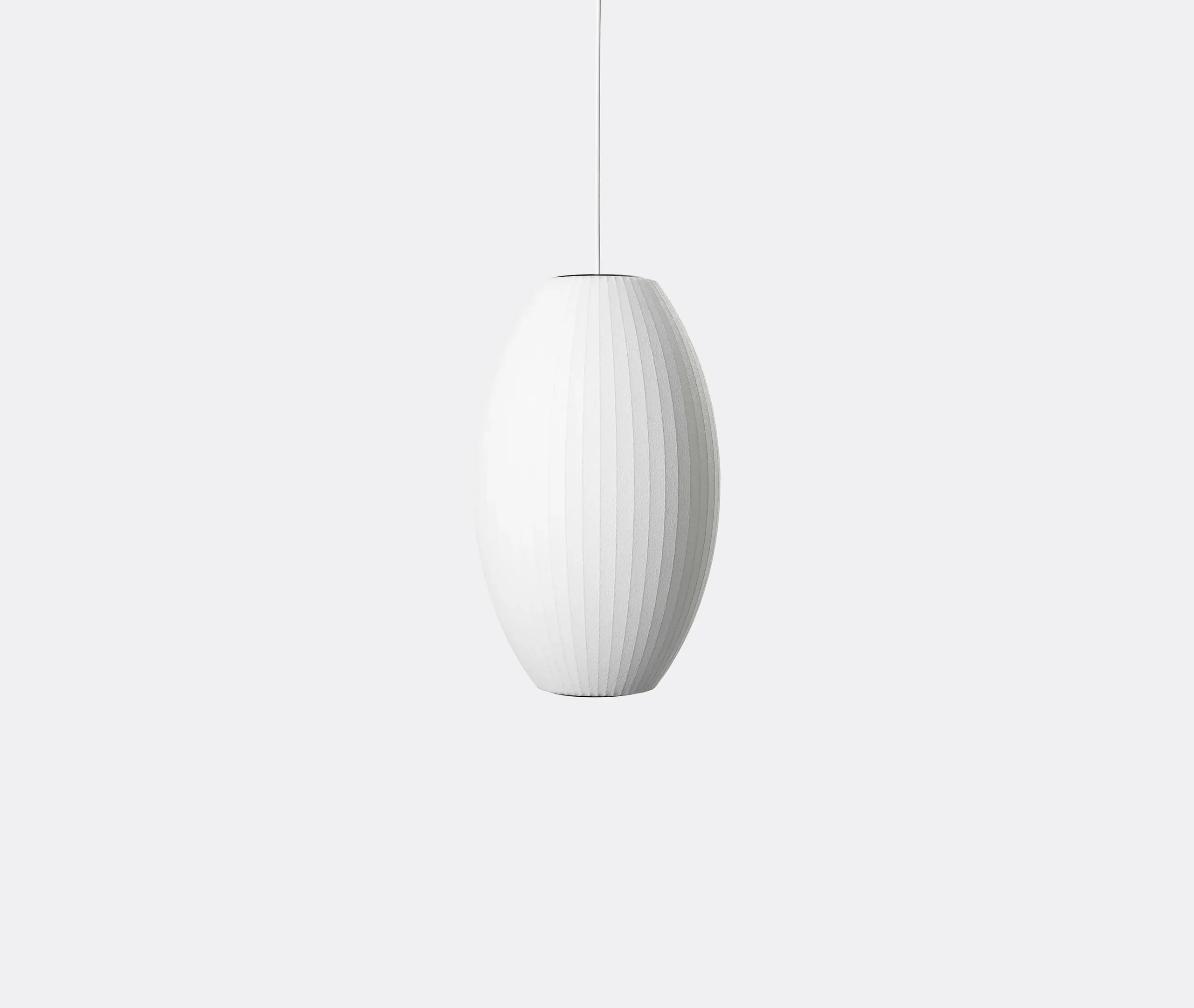 Nelson Cigar Bubble Medium Pendant Light - White image