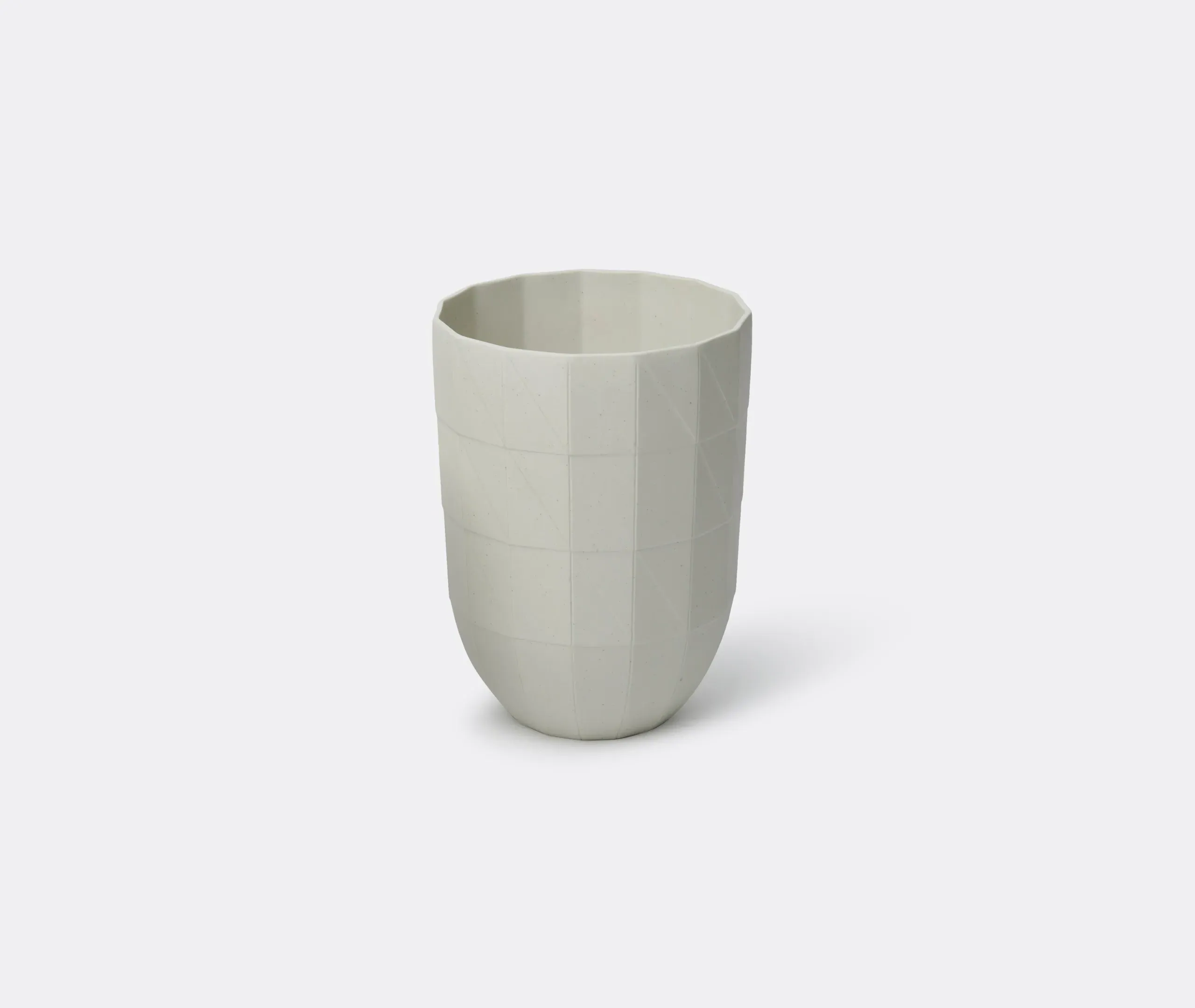 Paper Porcelain Large Vase - Grey