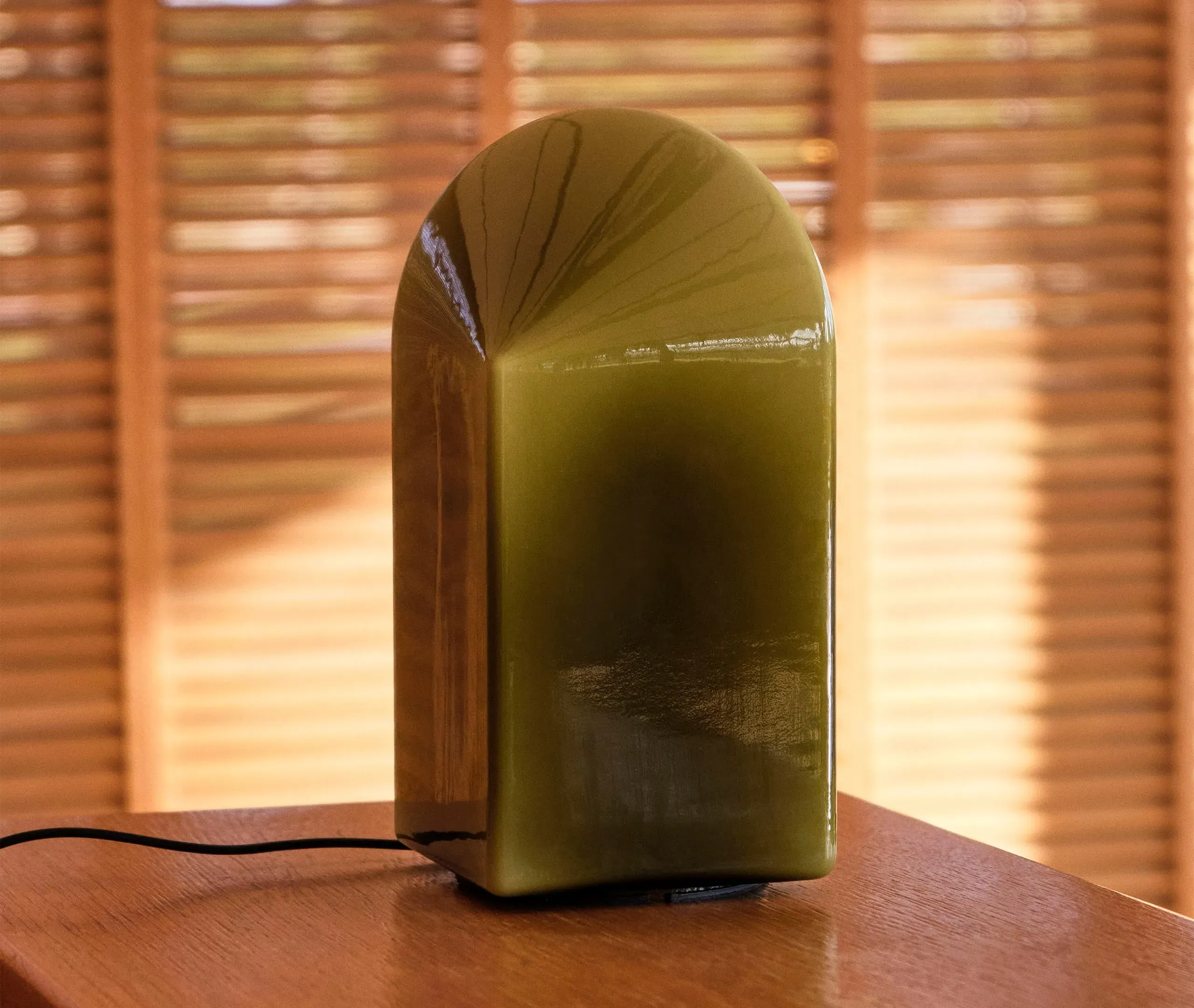 Parade Medium Table Lamp - Green, Glass