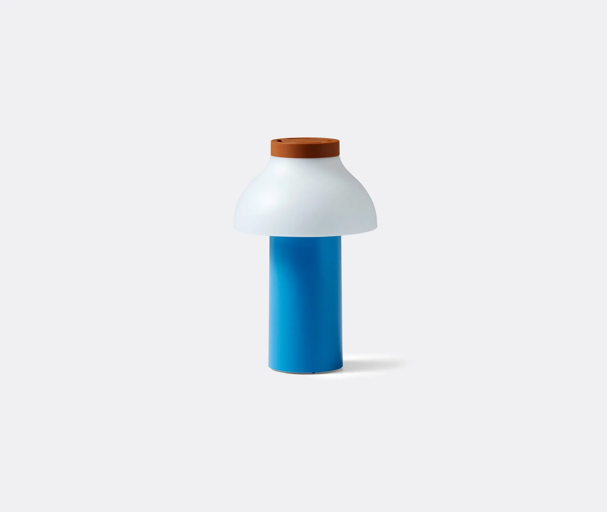 Portable Table Lamp Battery Powered - Blue, Plastic