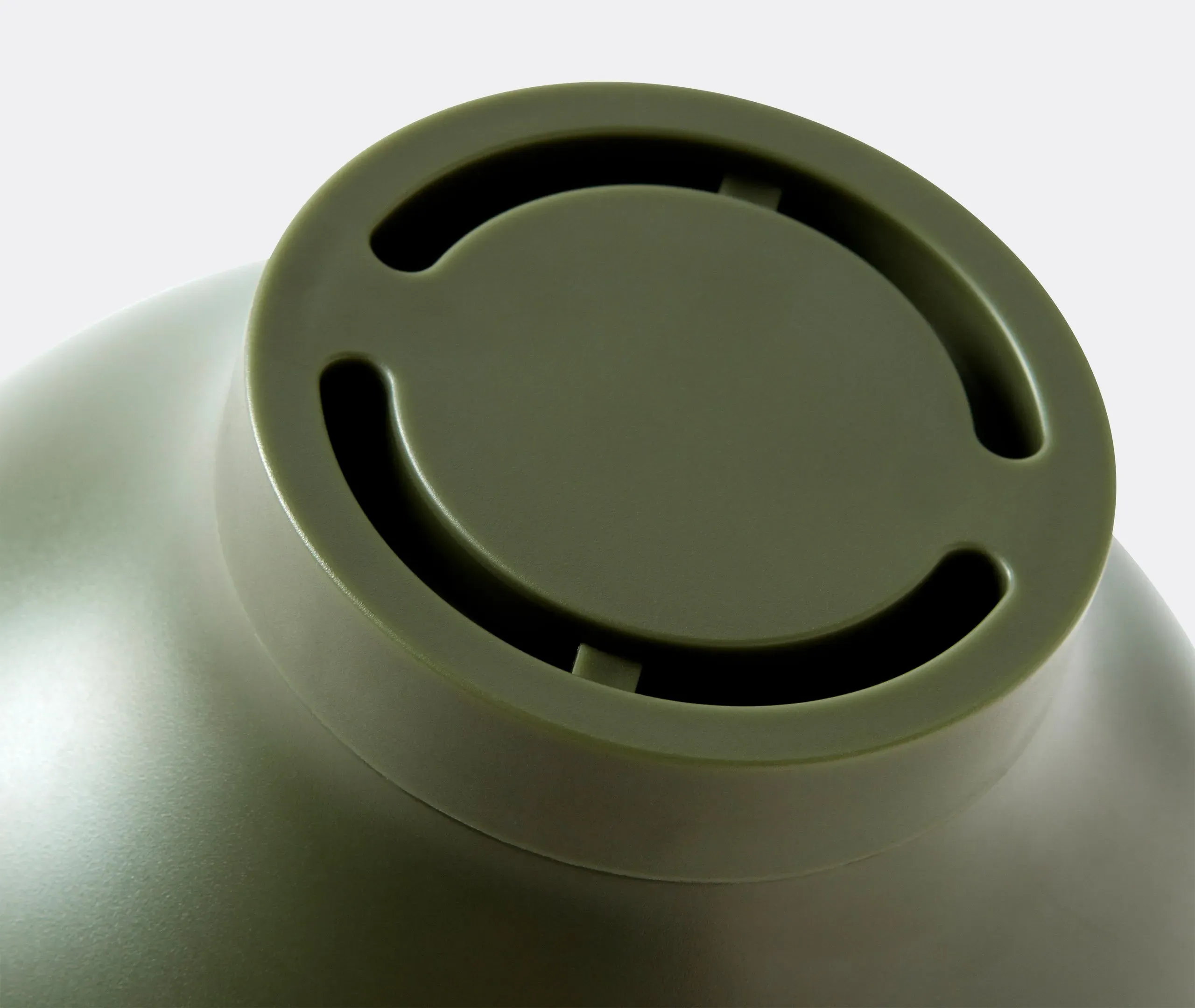 Portable Table Lamp Battery Powered - Olive, Plastic
