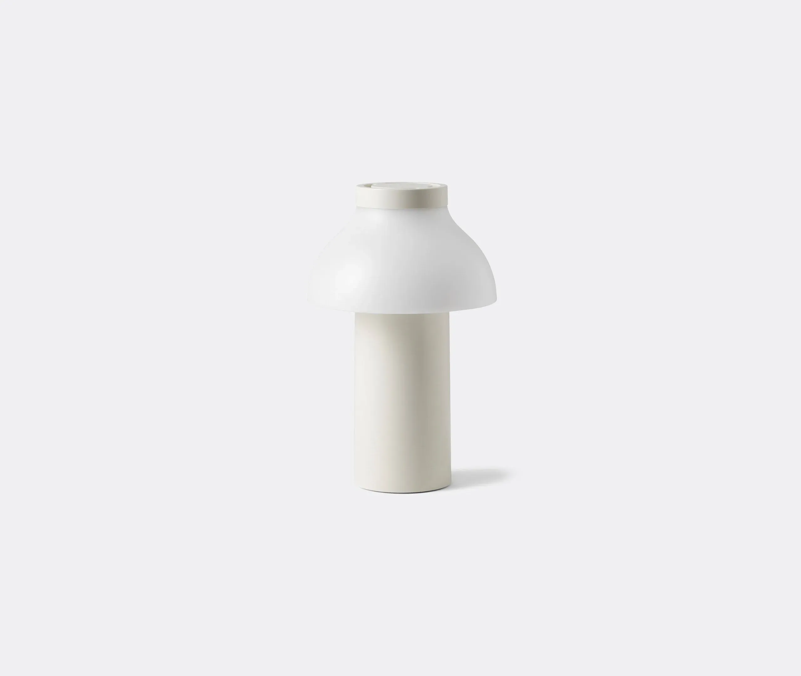 Portable Table Lamp Battery Powered - White, Plastic