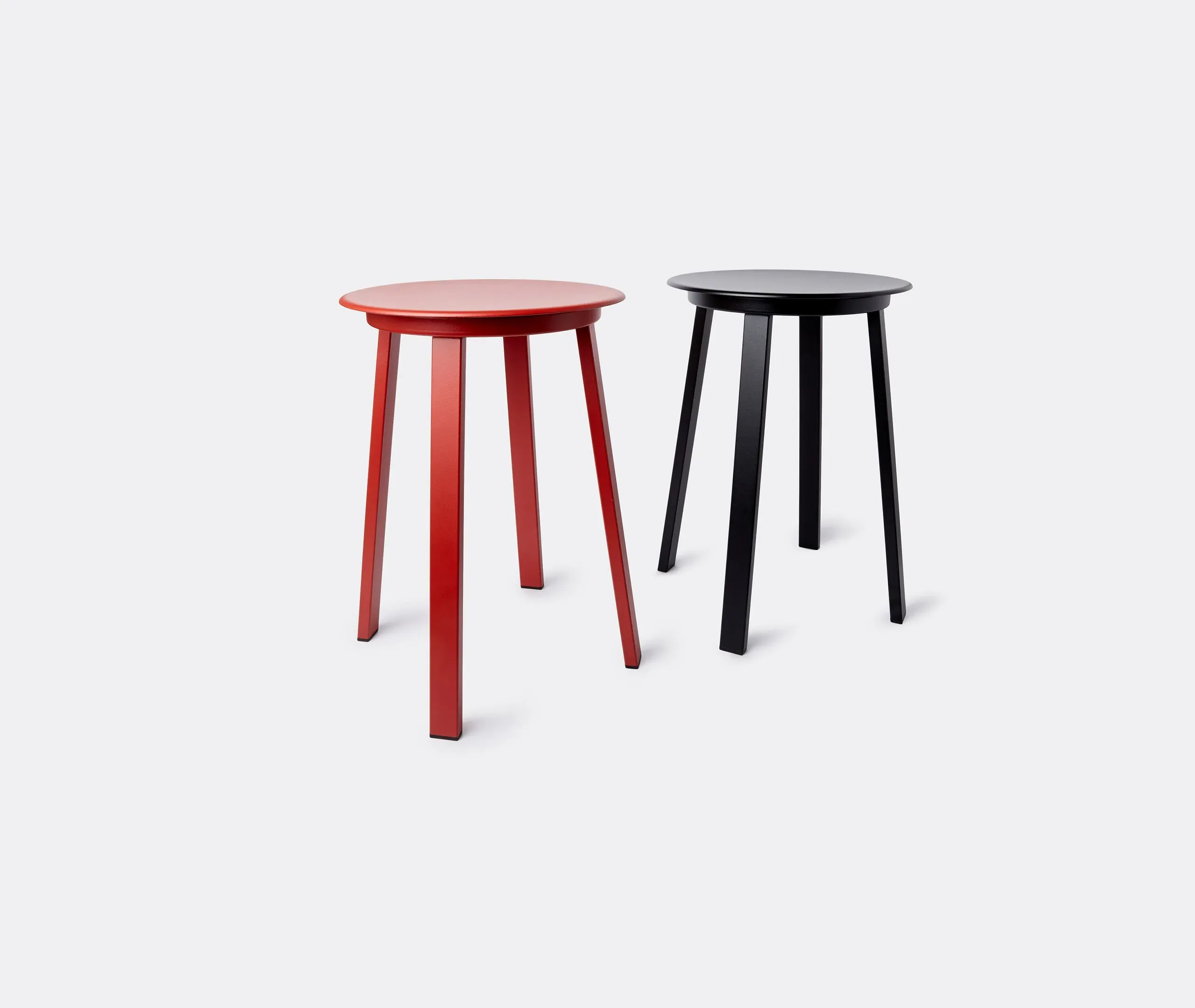 Revolver Rotating Stool - Red, Steel
