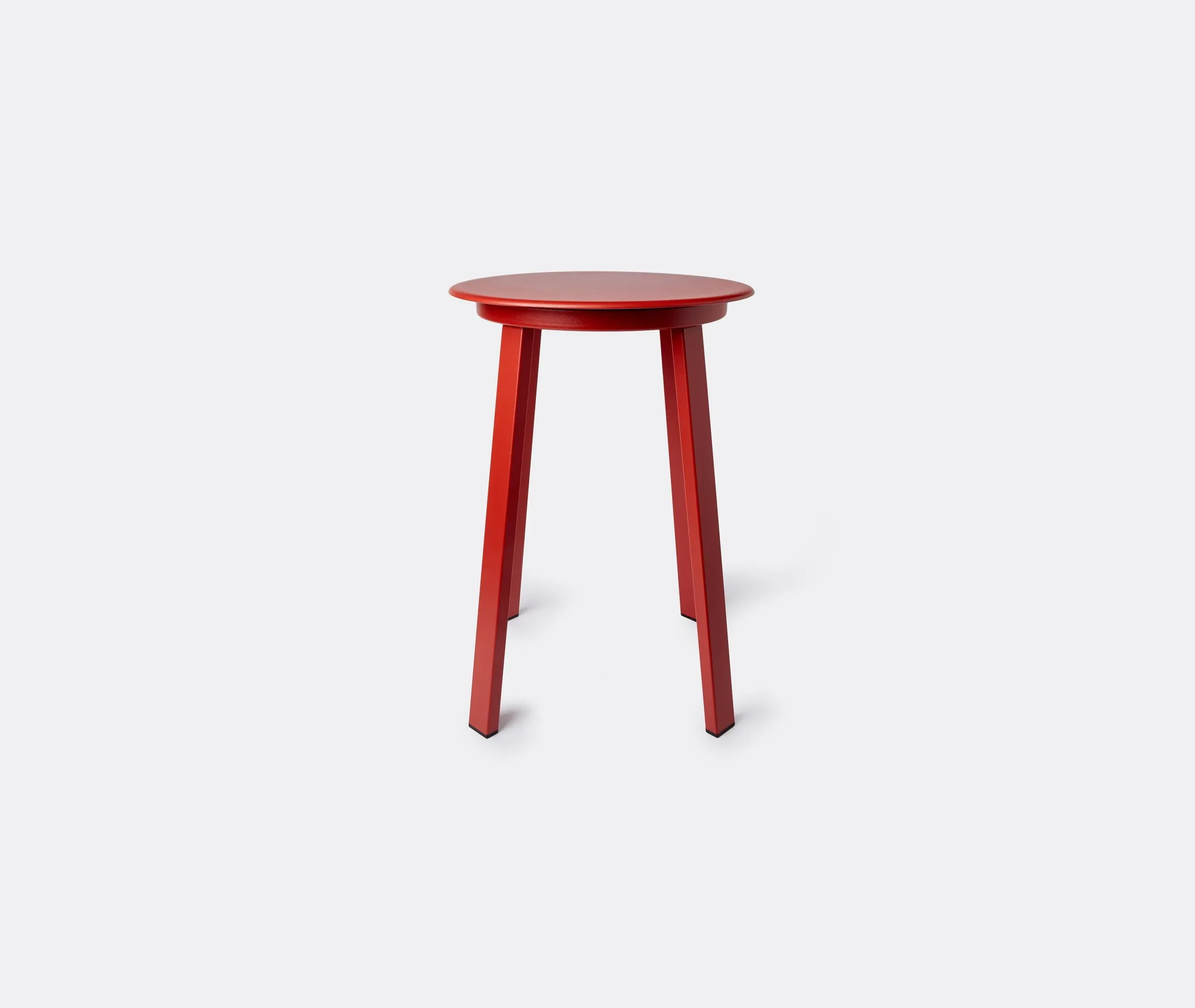 Rotating Stool with 360° Swivel - Red, Steel