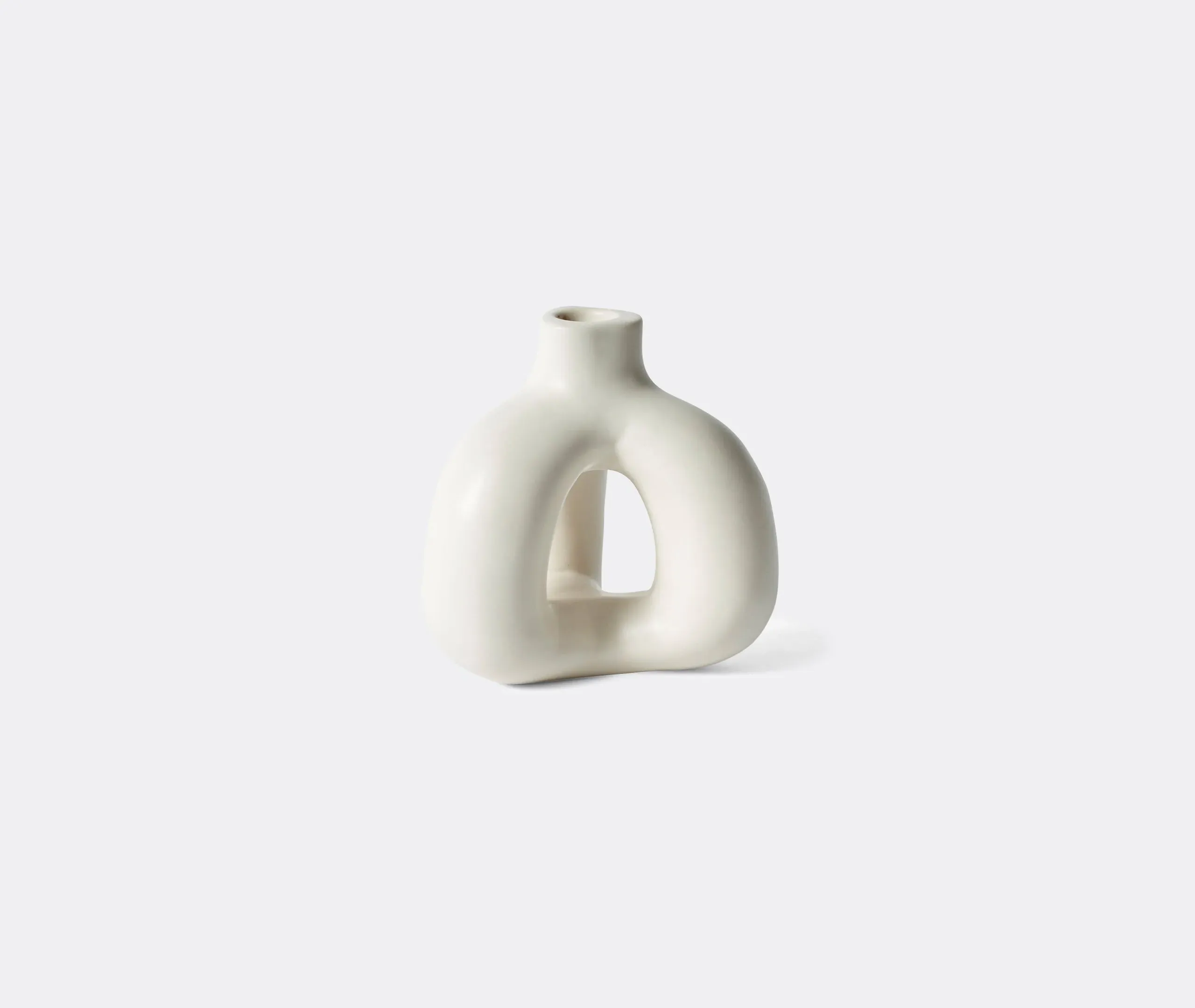 Sculptural Candleholder - Ivory, Stoneware image