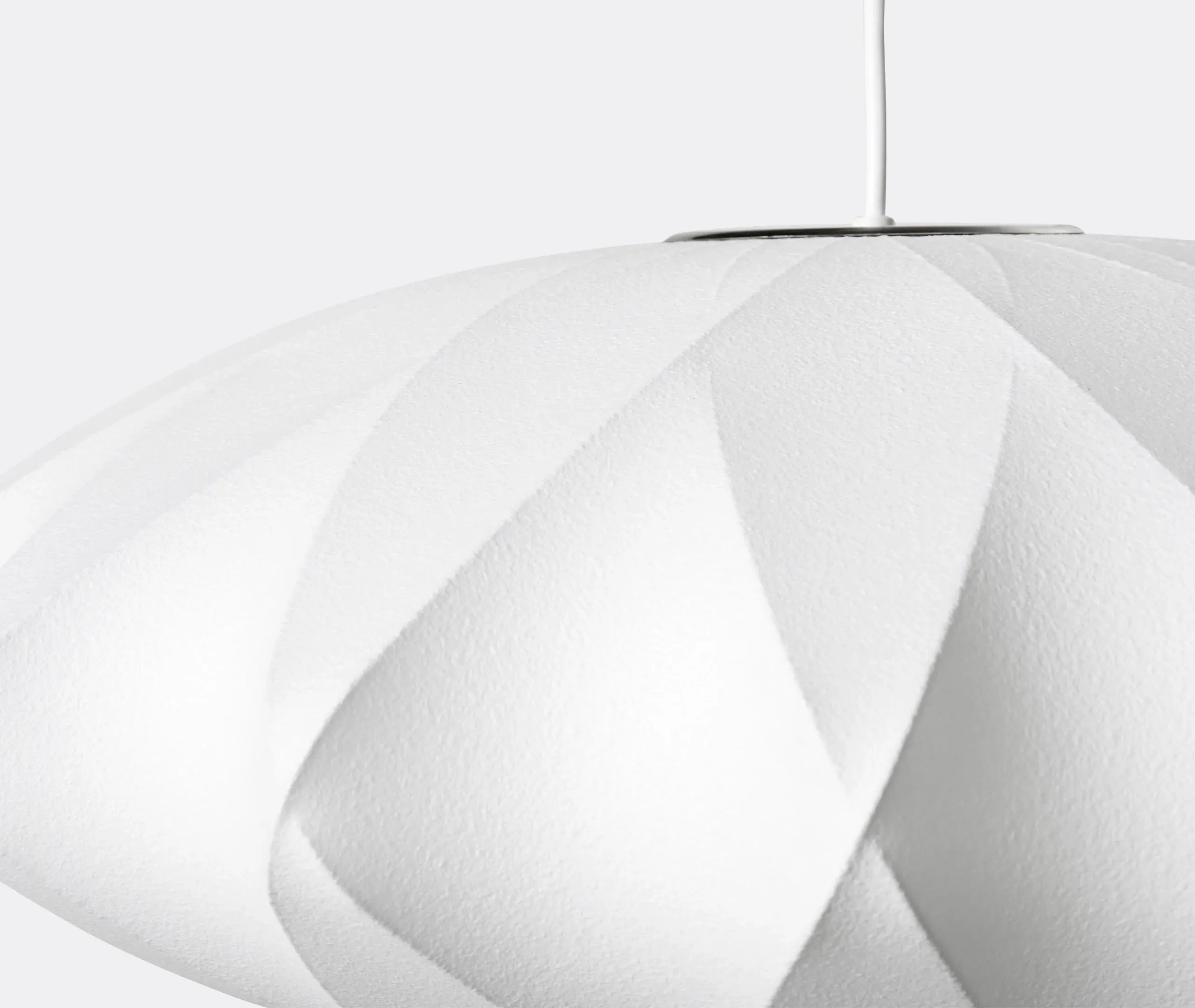 Small Ball Crisscross Pendant Light - White