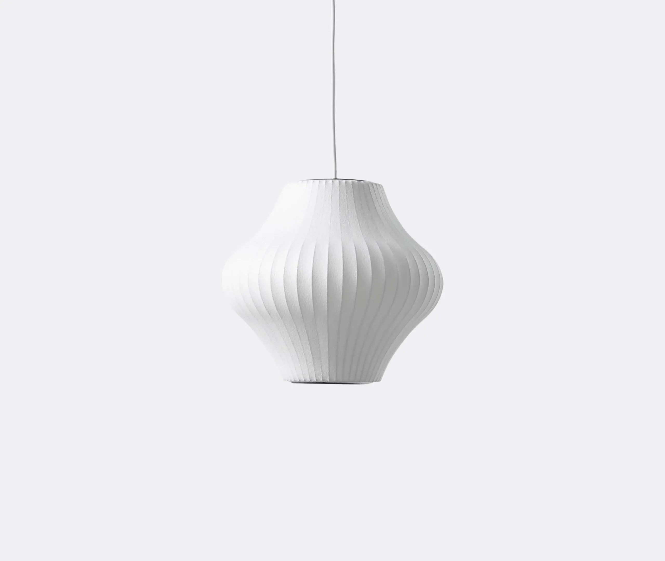 Small Pear Bubble Pendant Light - White image