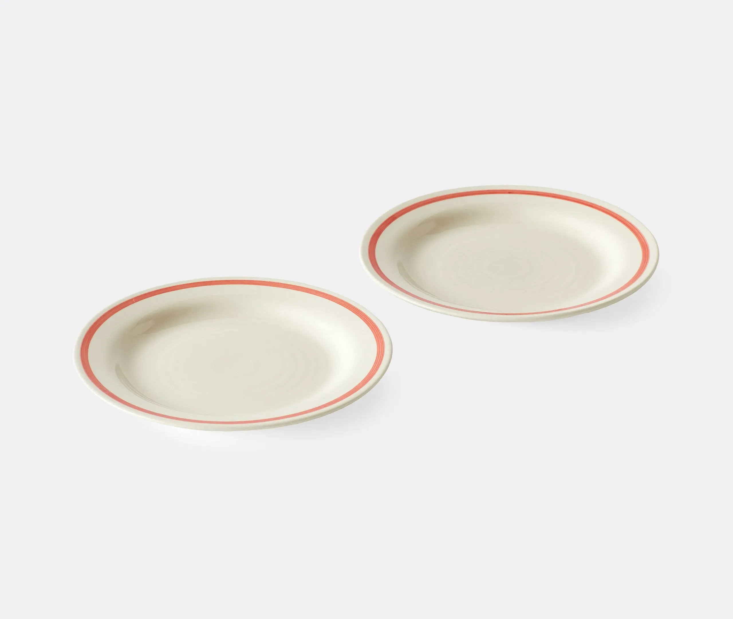 Small Plate Set of Two - Red, Porcelain image