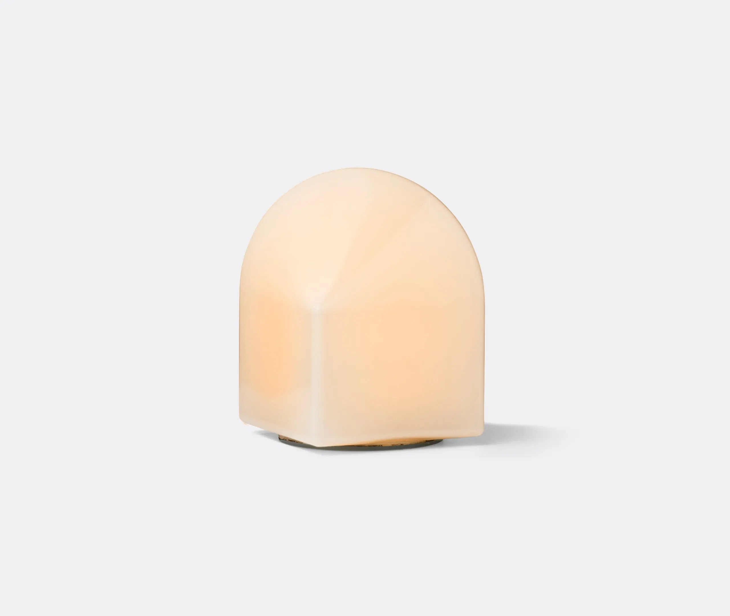 Small Table Lamp with EU Plug - Pink, Glass