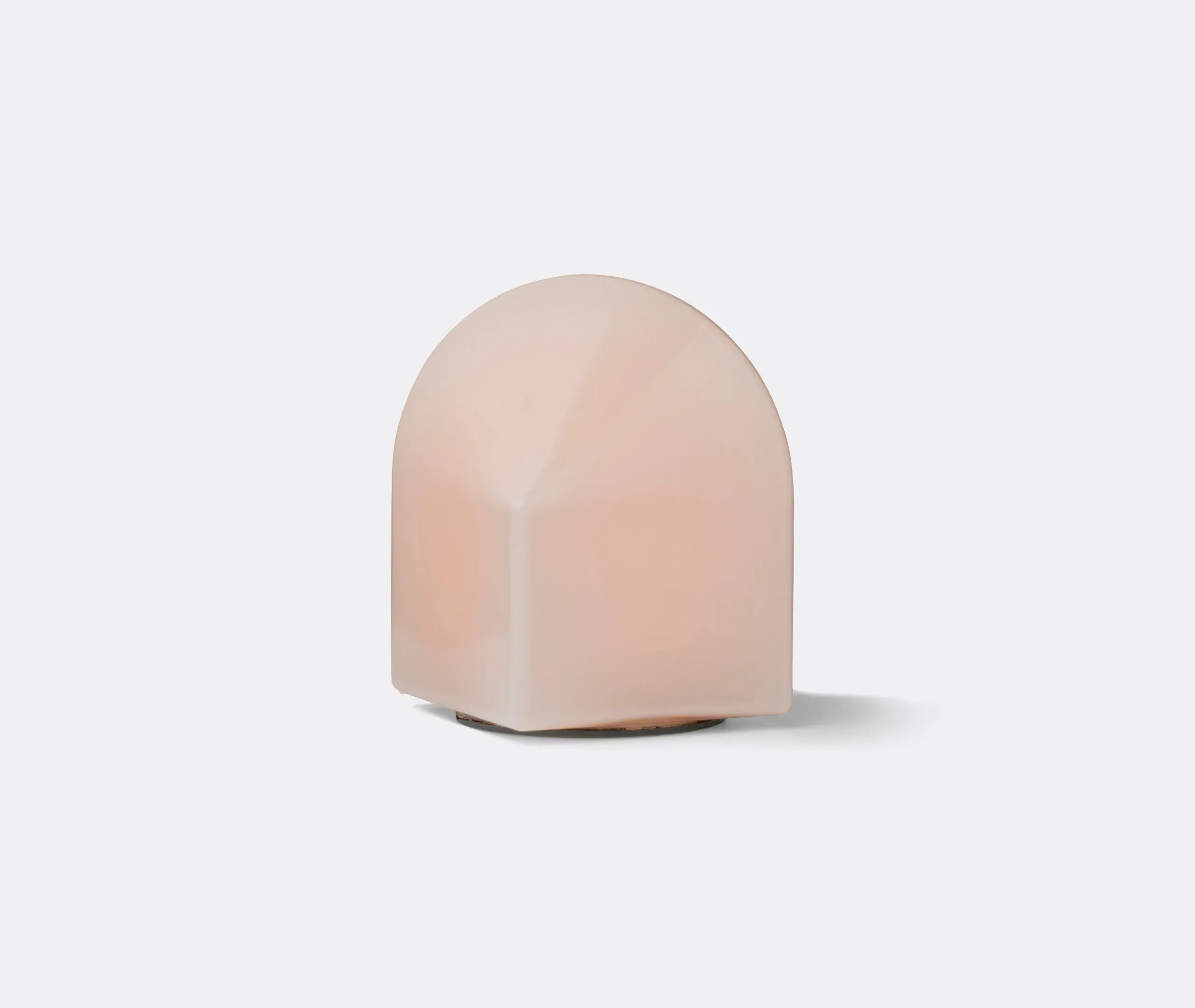 Small Table Lamp with EU Plug - Pink, Glass image