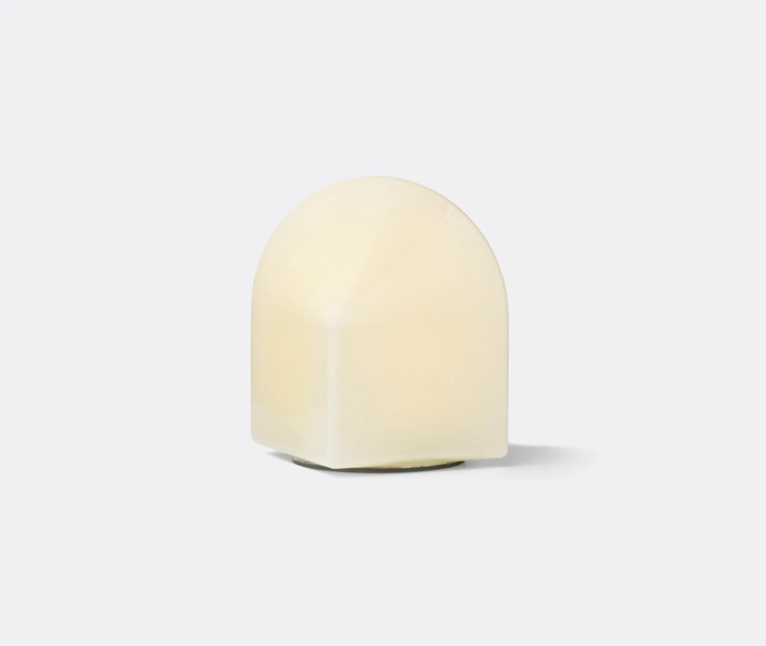 Small Table Lamp with EU Plug - White, Glass
