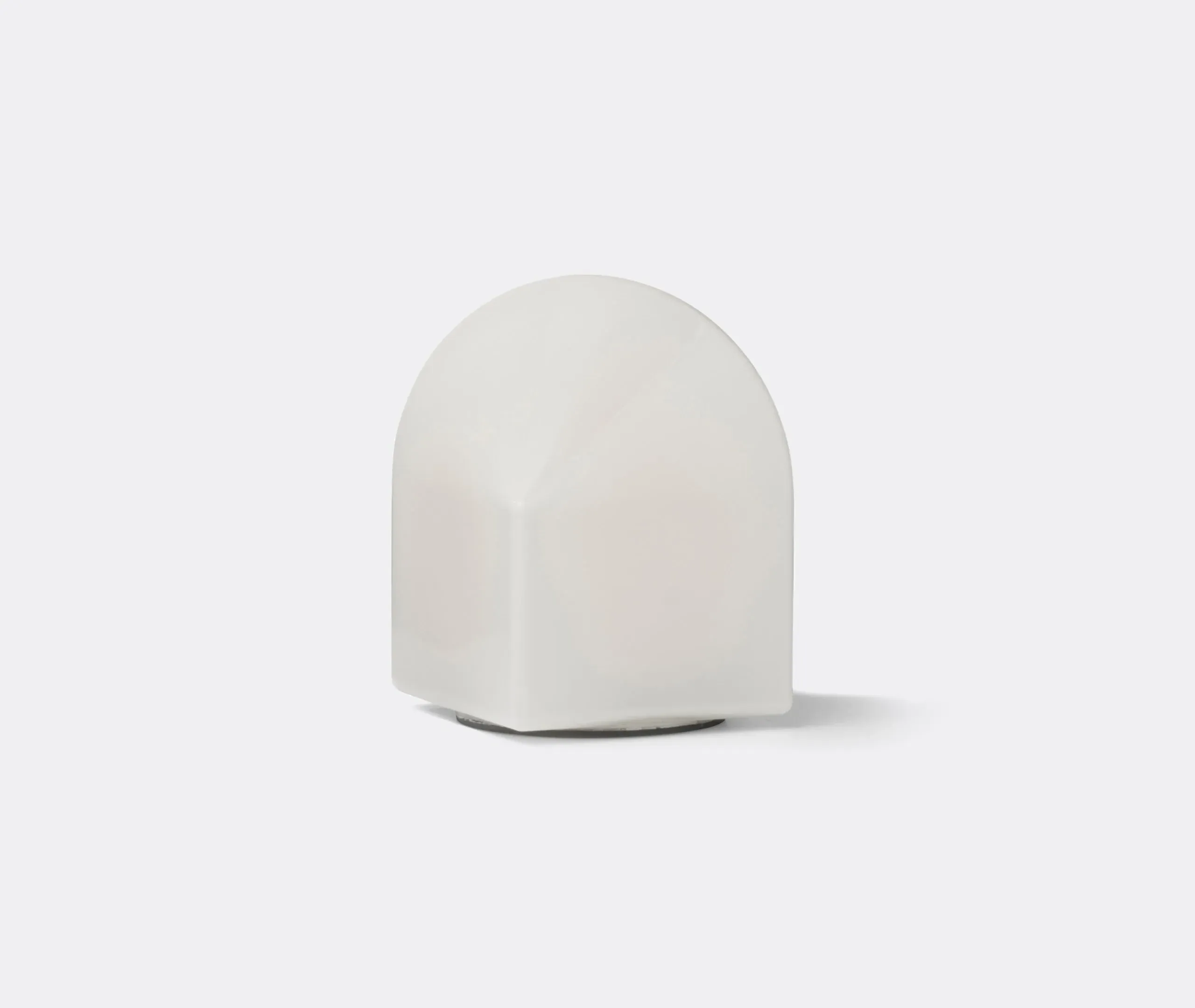Small Table Lamp with EU Plug - White, Glass