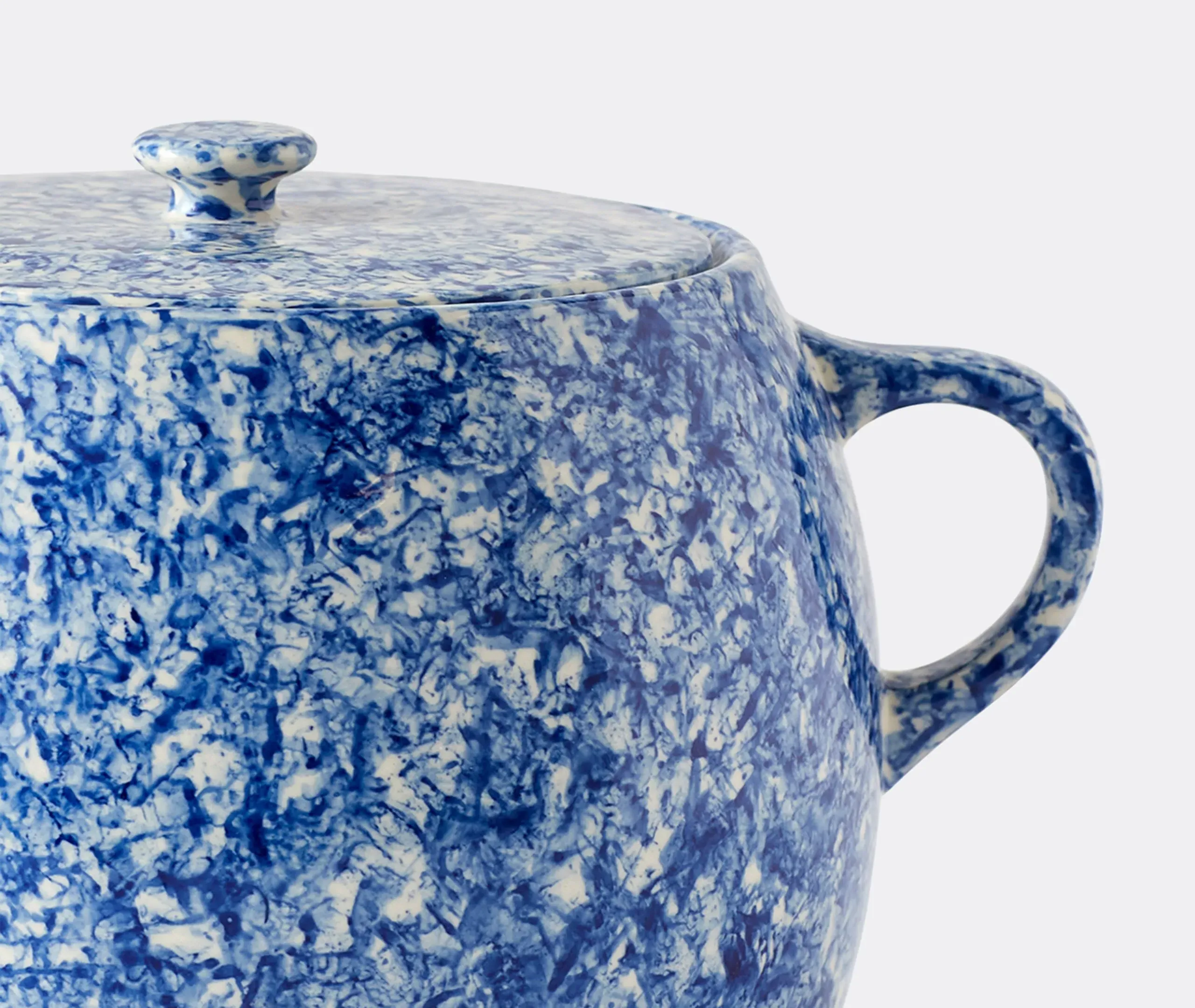 Sobremesa Bean Pot - Blue, Porcelain