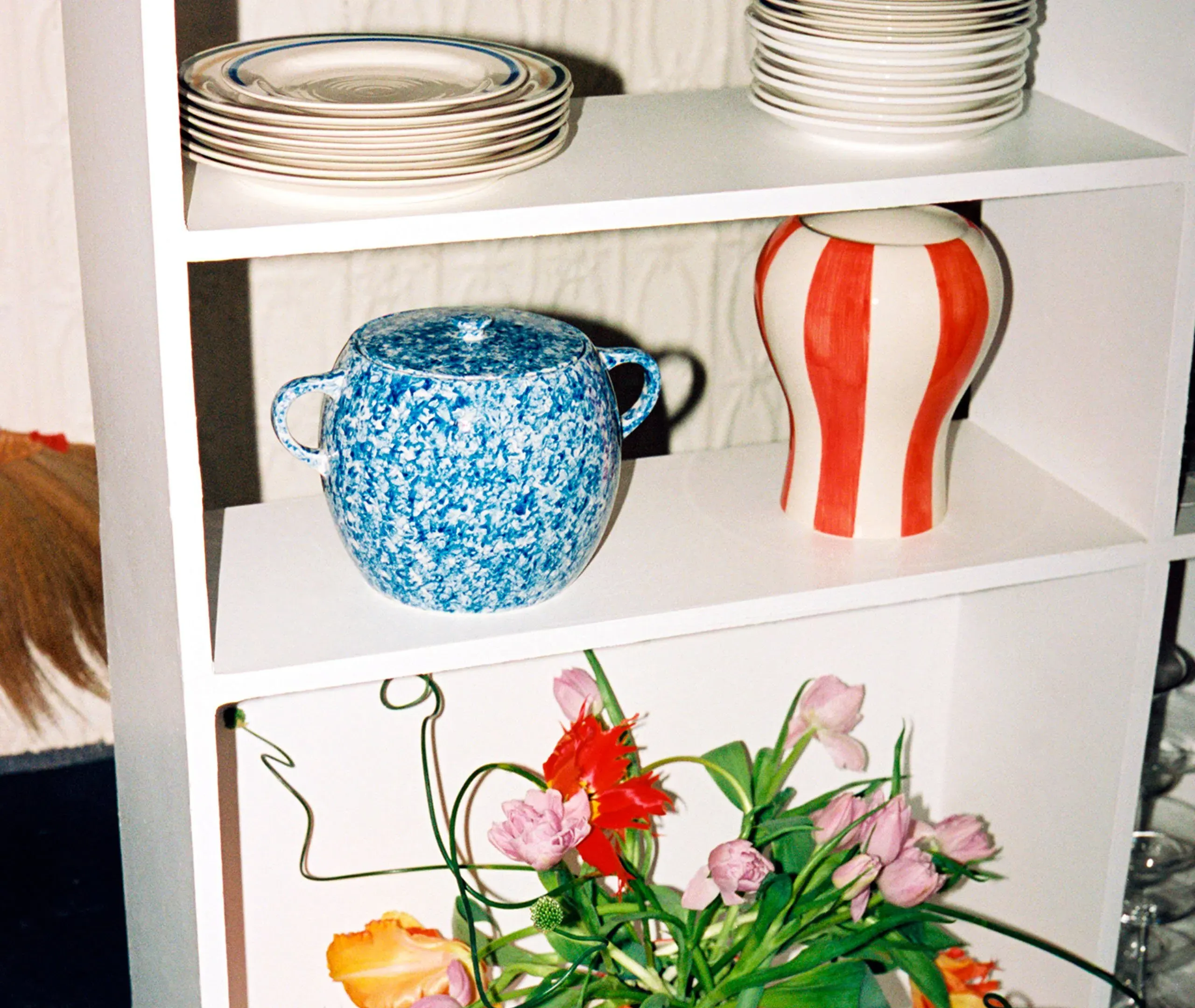 Sobremesa Bean Pot - Blue, Porcelain