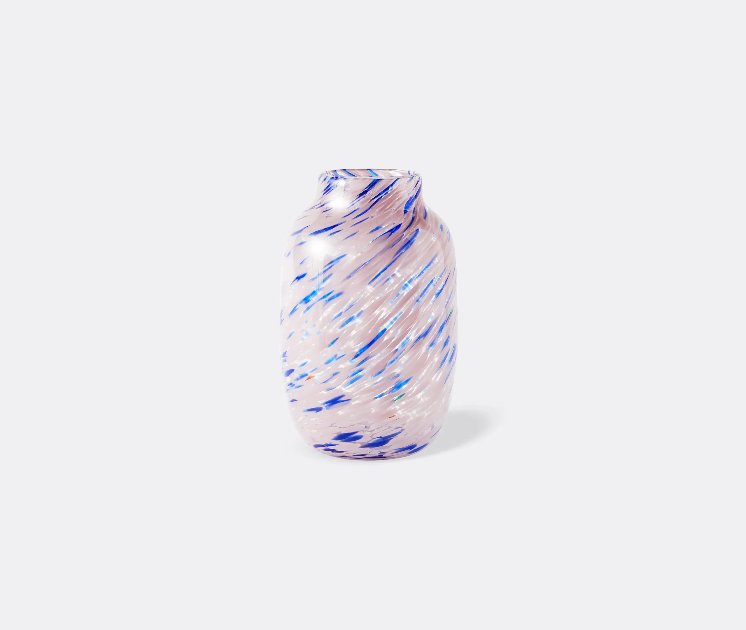 Splash Large Round Vase - Pink and Blue, Glass product