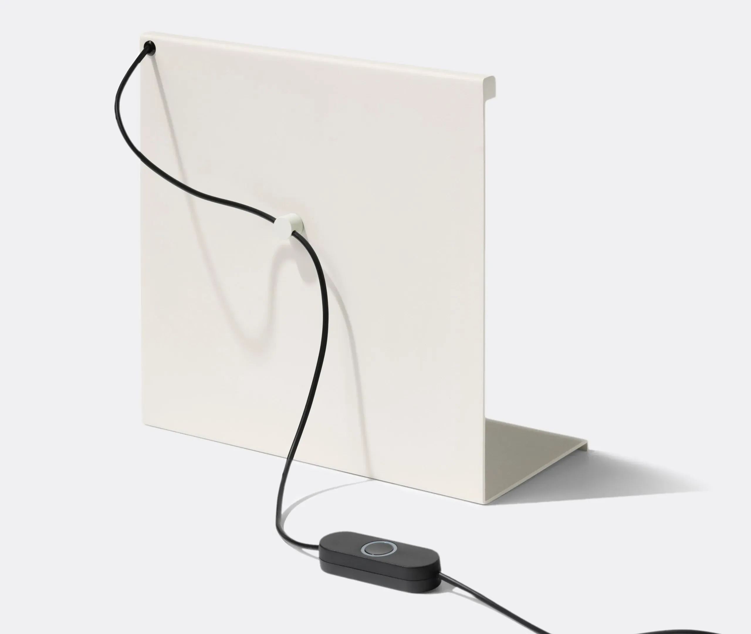 Table Lamp with Downlight - Cream, Steel