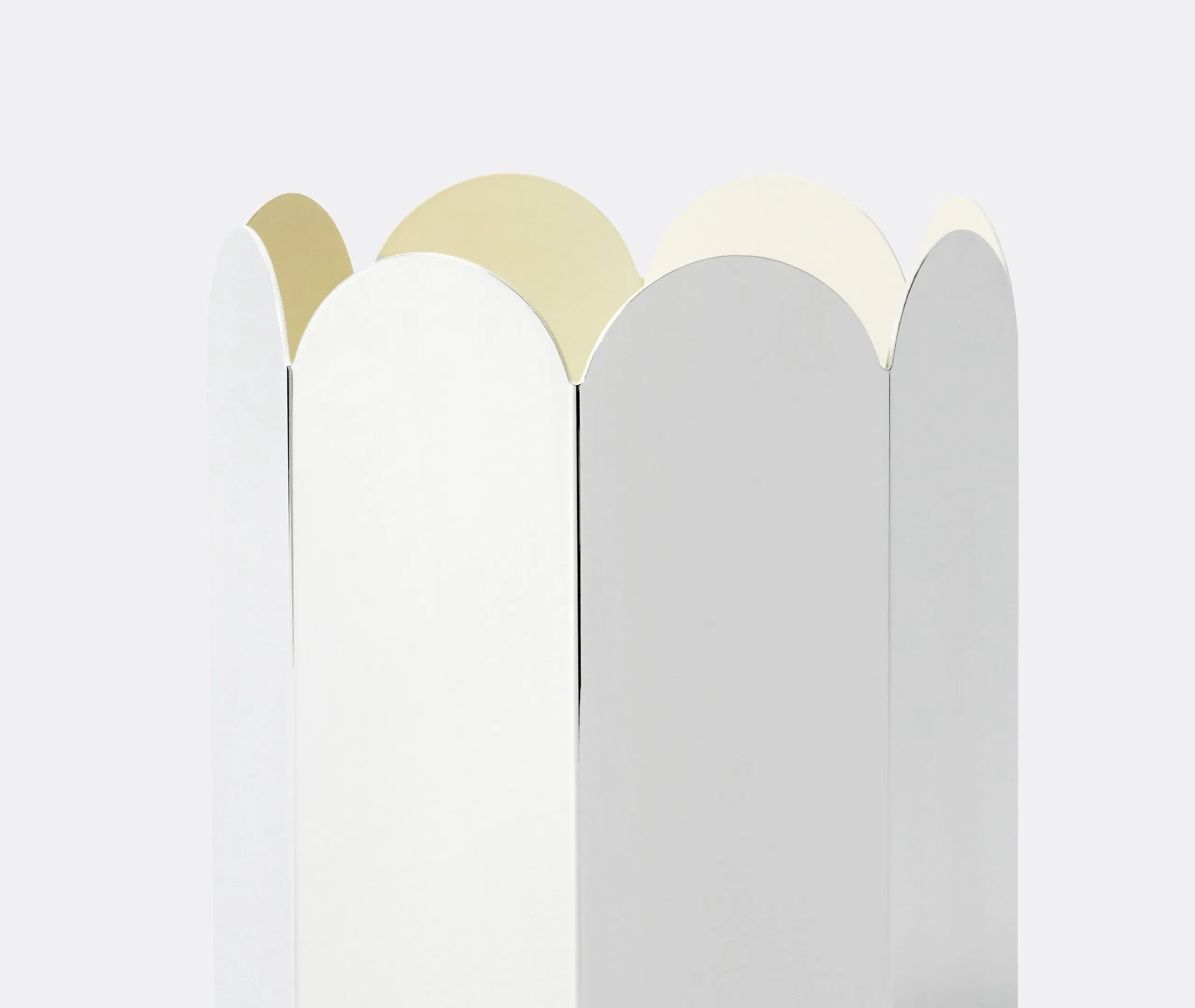 Tall Vase with Arcs - Mirror, Zinc Alloy
