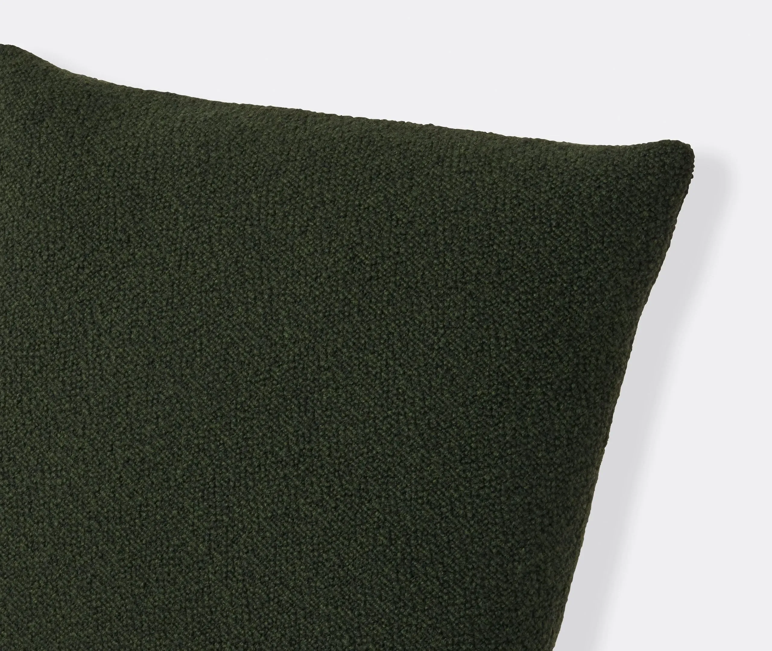 Texture Cushion - Dark Green, Bouclé