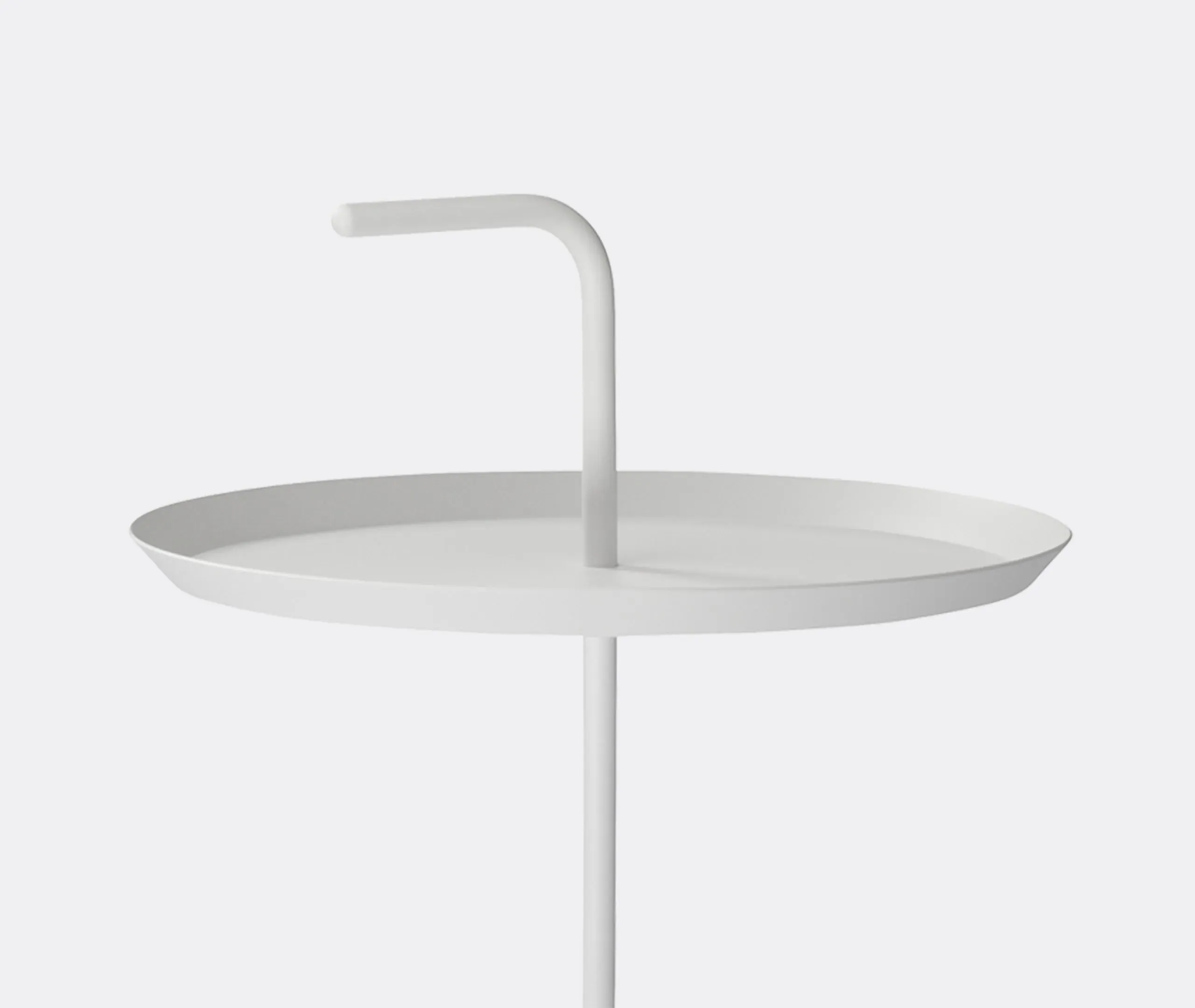 XL Coffee Table with 3 Legs - White, Steel