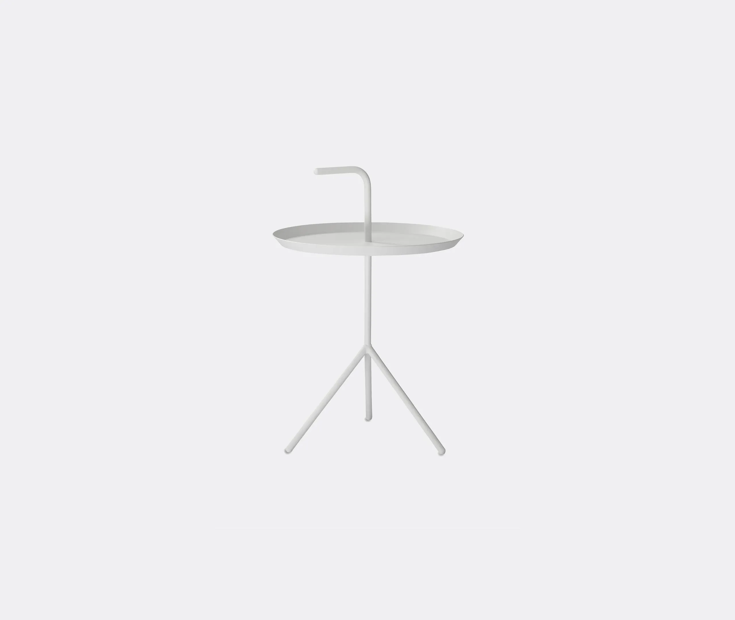 XL Coffee Table with 3 Legs - White, Steel
