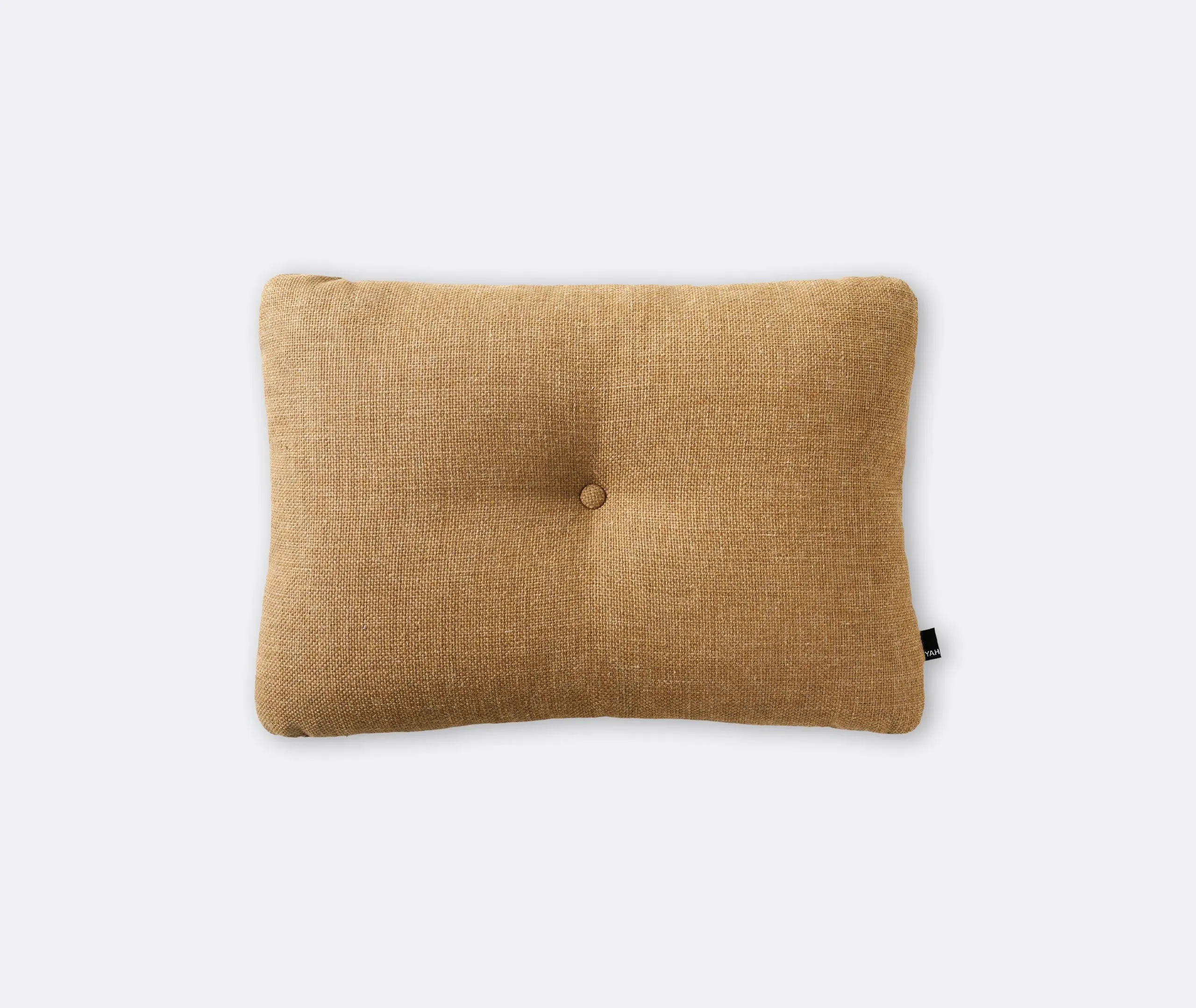 XL Dot Cushion with Button Tuft - Camel