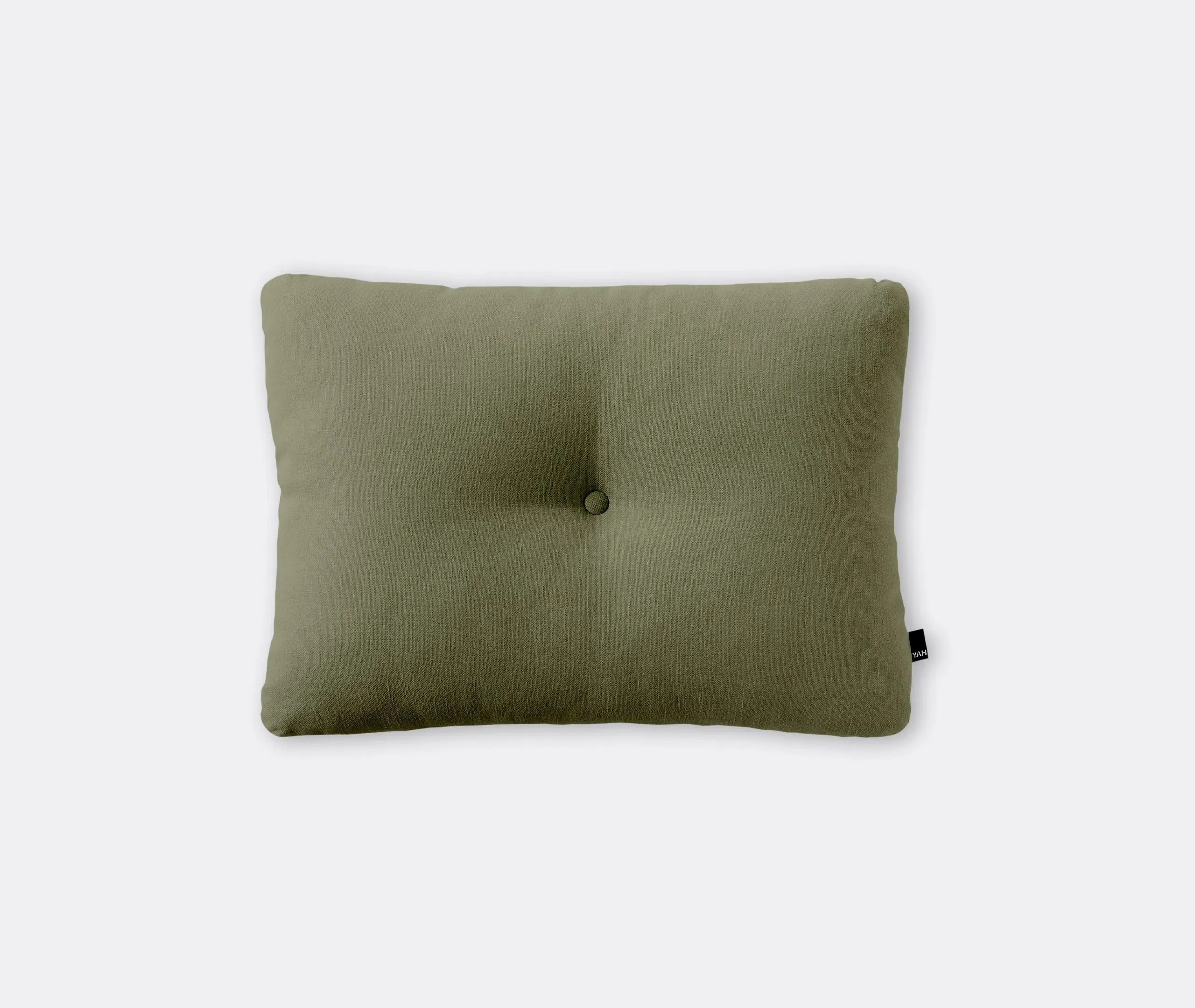 XL Dot Cushion with Button Tuft - Dark Olive image