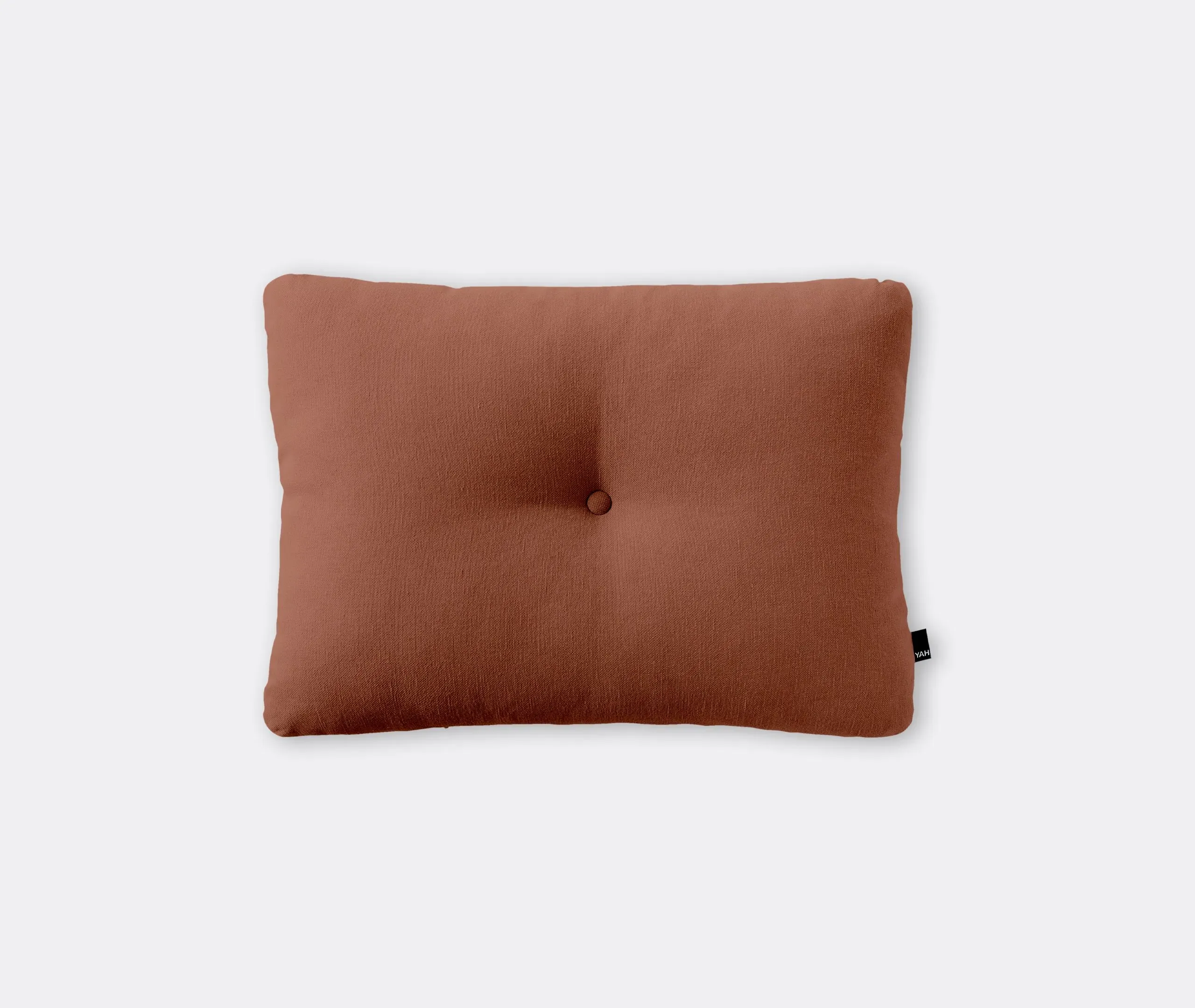XL Dot Cushion with Button Tuft - Terracotta