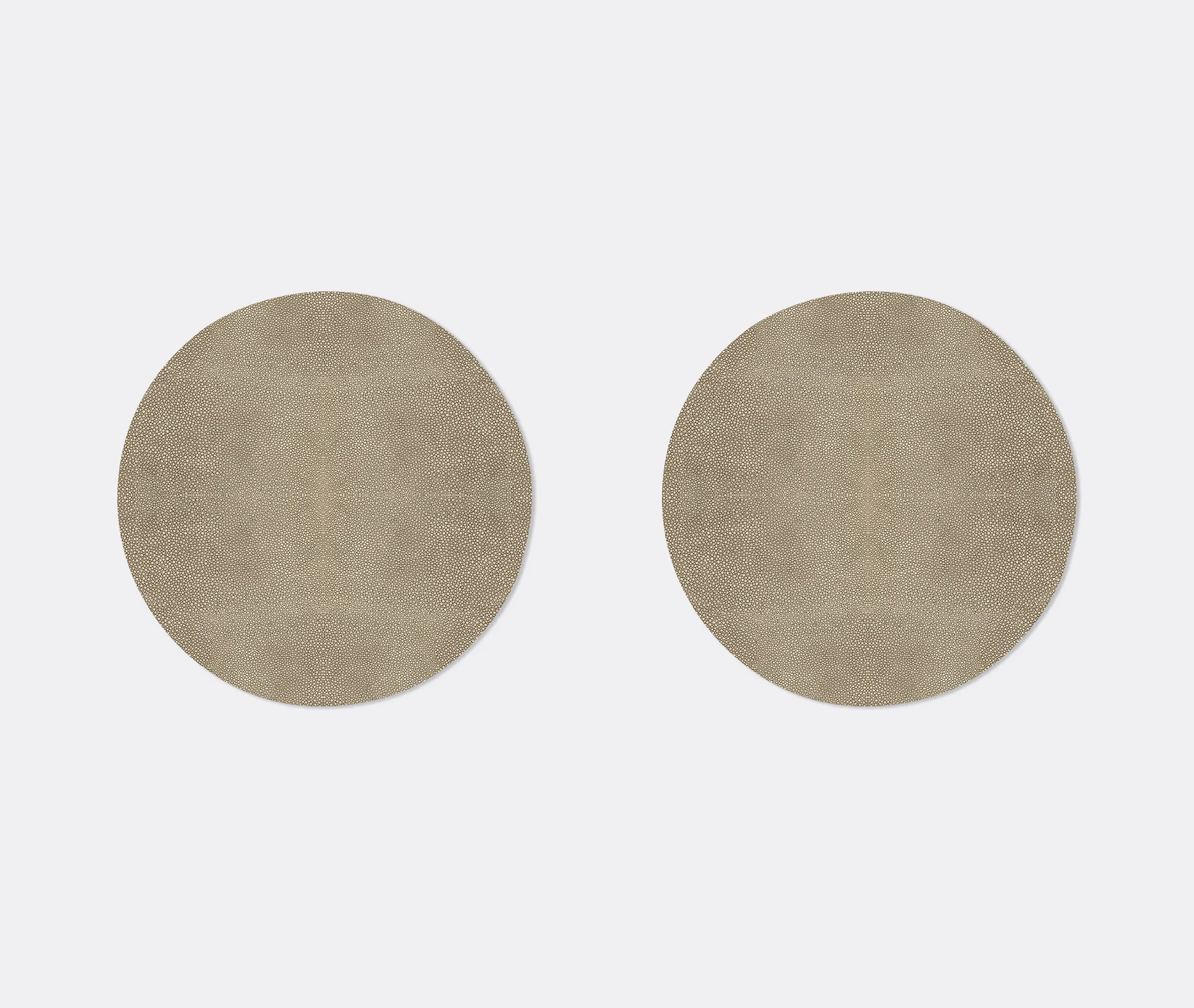 Prestige Round Tablemat Set of Two - Mink, Eucalyptus Wood