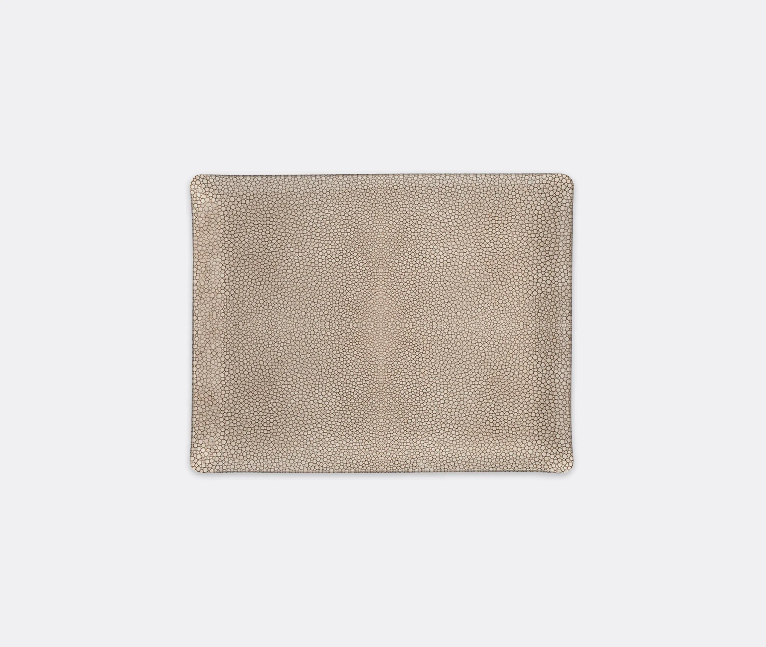Prestige Serving Tray Shagreen Pattern - Mink, Eucalyptus Wood