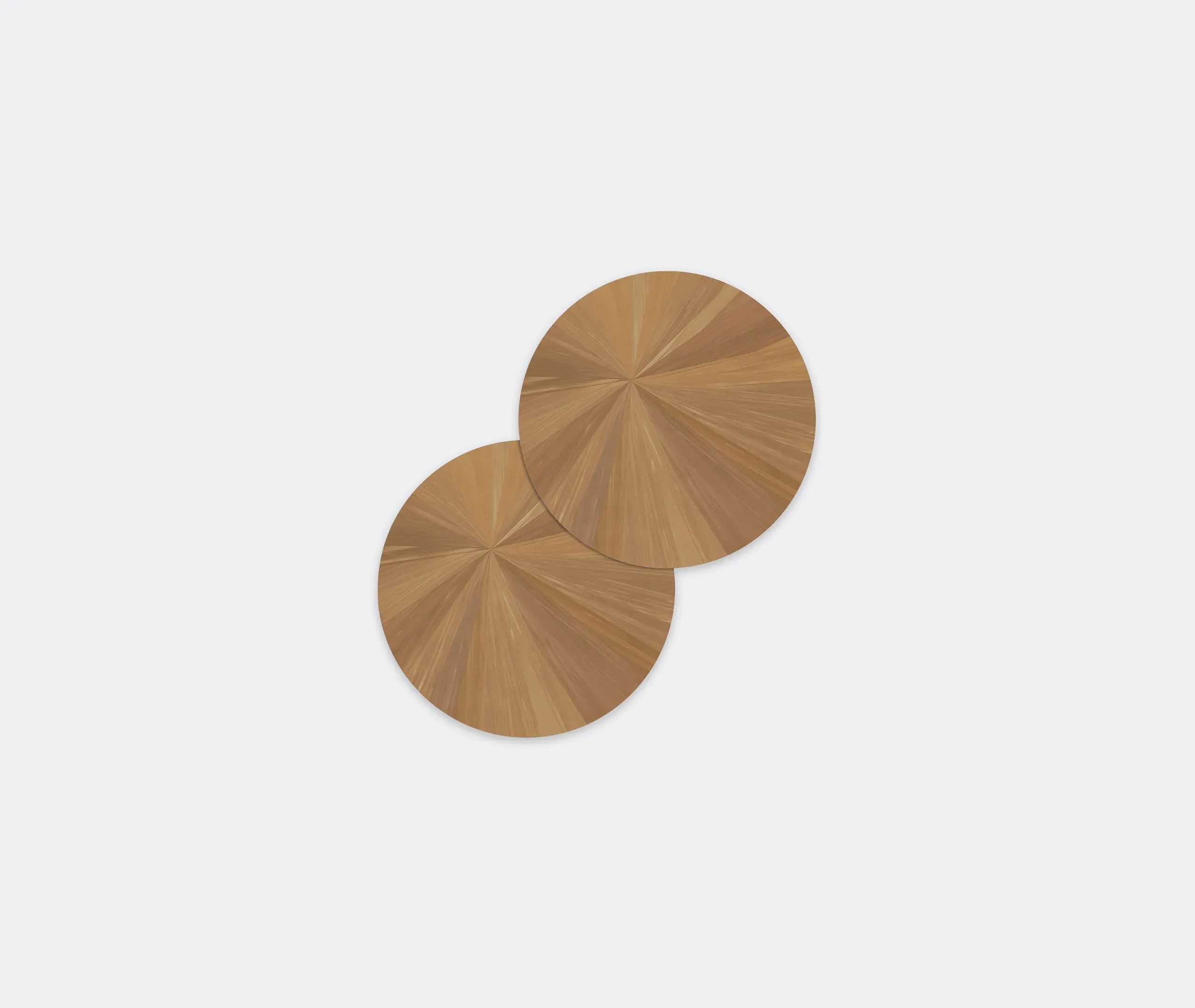 Round Tablemat Set of 2 - Bronze, Eucalyptus Wood image