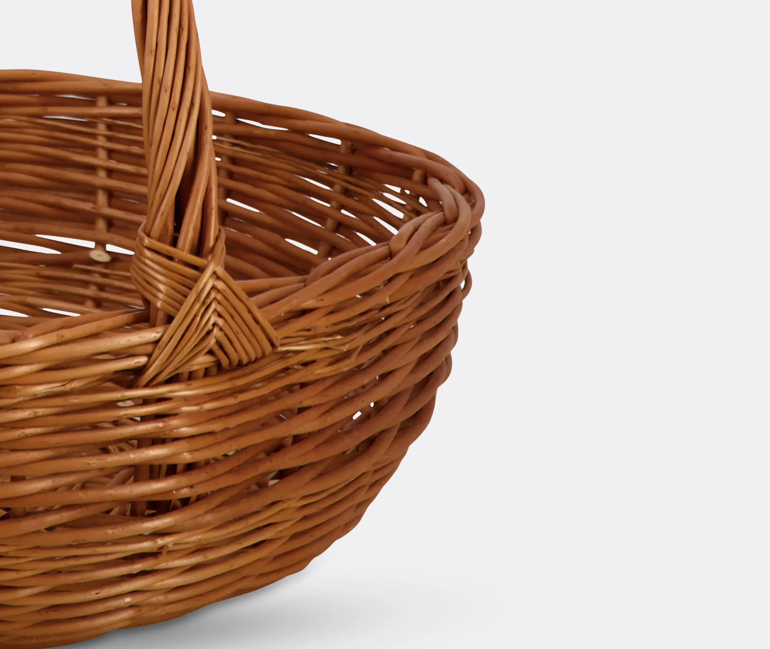Camacha Medium Basket with Handle - Natural, Wicker alternate view