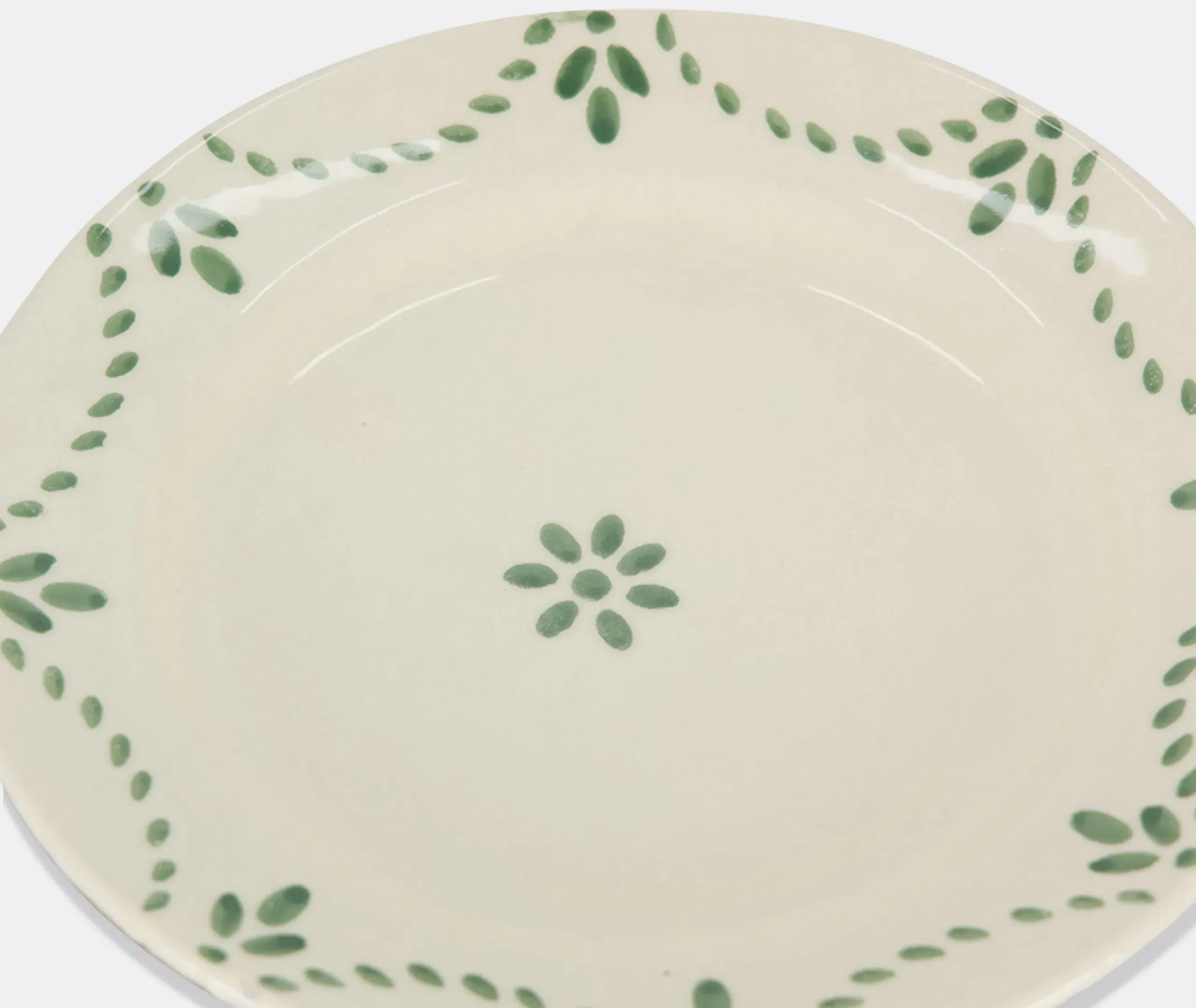 Viana Dessert Plate Set of Two - Green, Stoneware alternate view