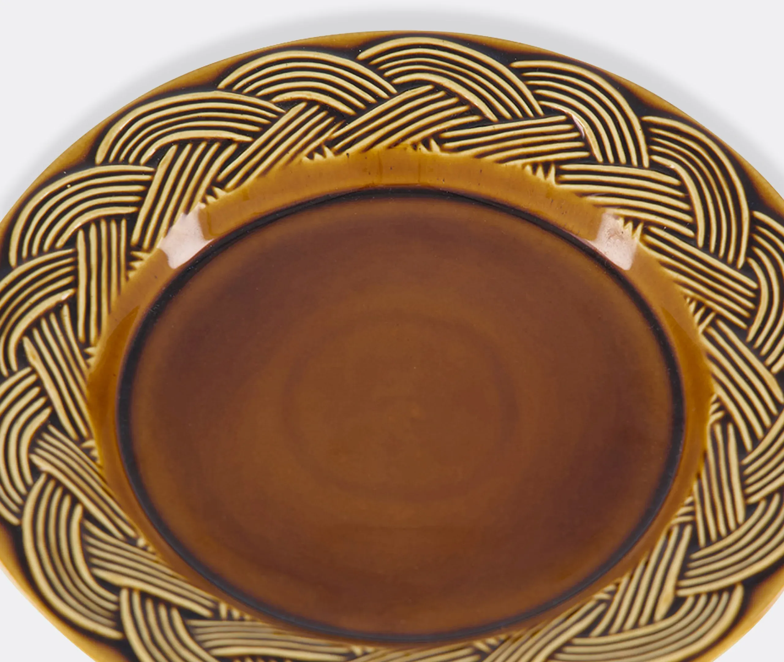 Vime Dessert Plate - Brown alternate view