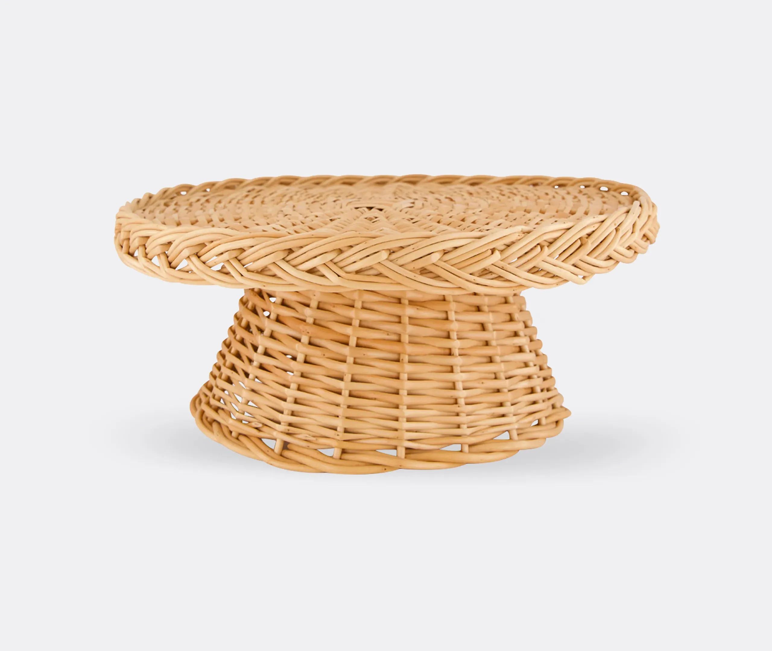 Vitória Cake Stand - Beige, Wicker