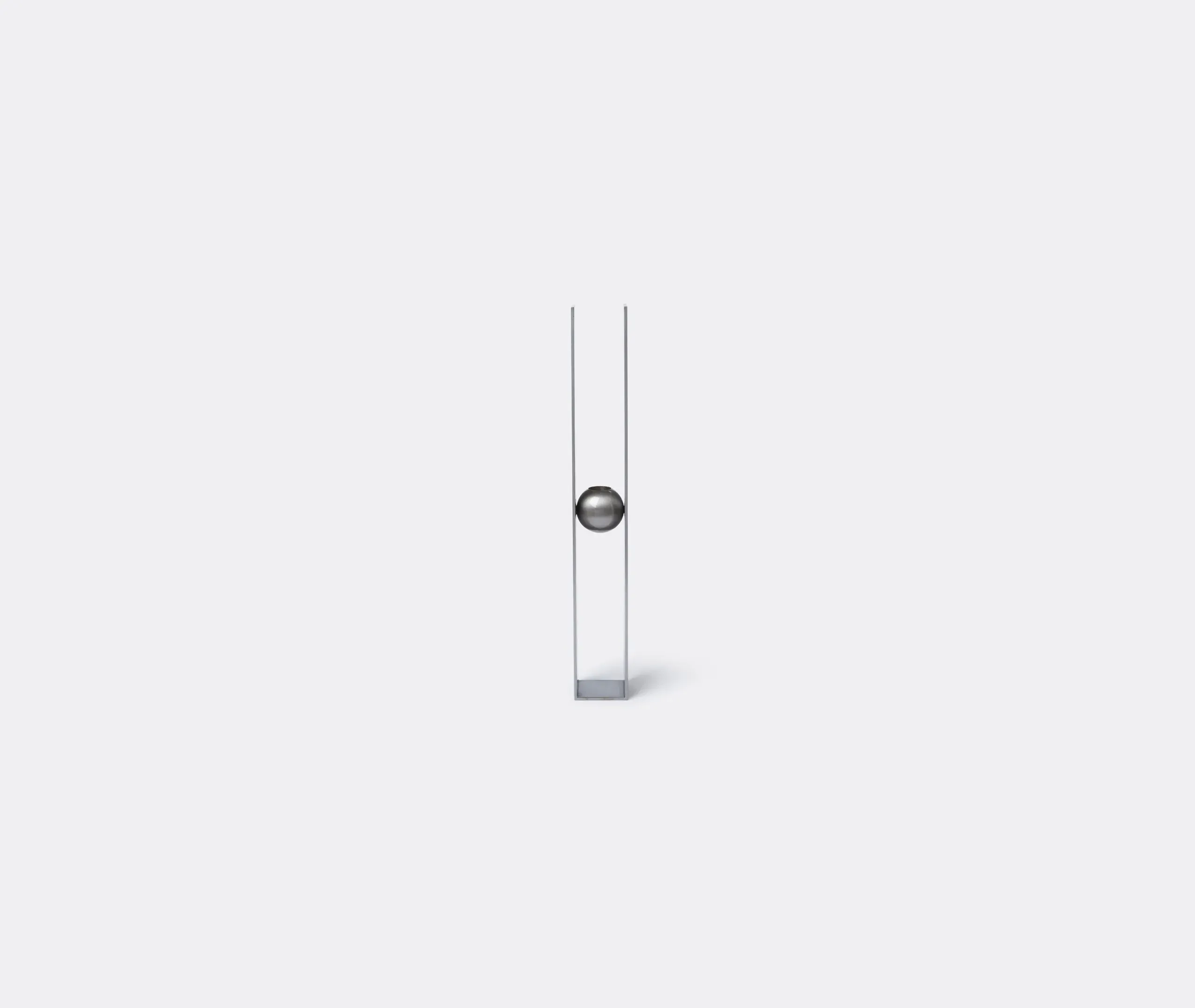Orpheus 2 Candle Holder - Silver, Brushed Steel alternate view
