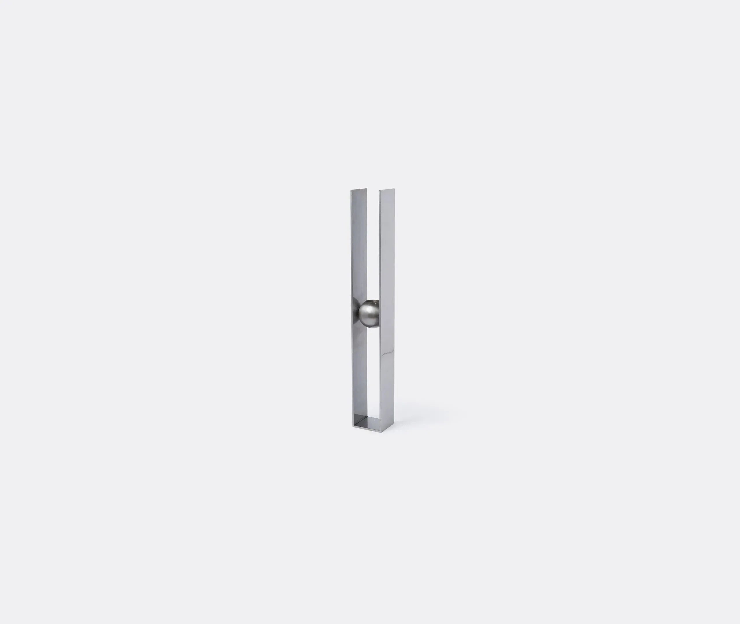 Orpheus 2 Candle Holder - Silver, Brushed Steel product