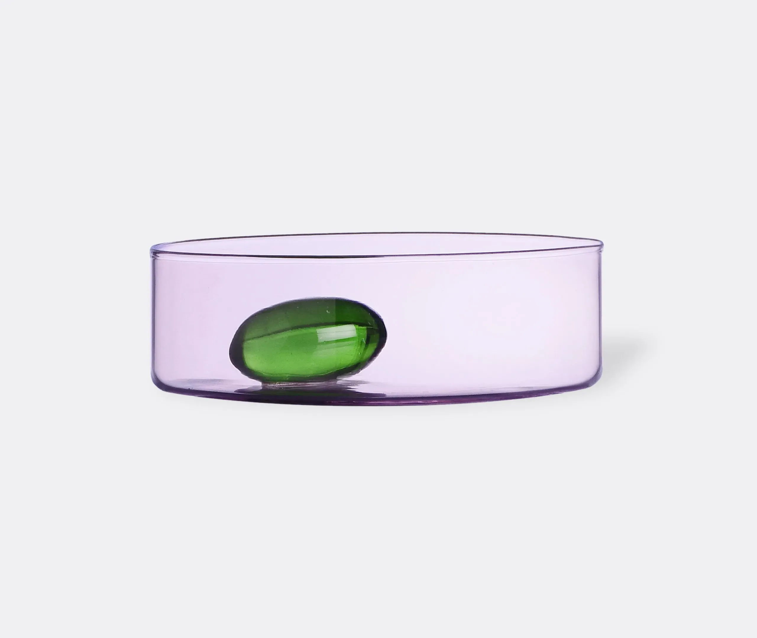 4-Piece Glass Set with Bowl - Multicolor