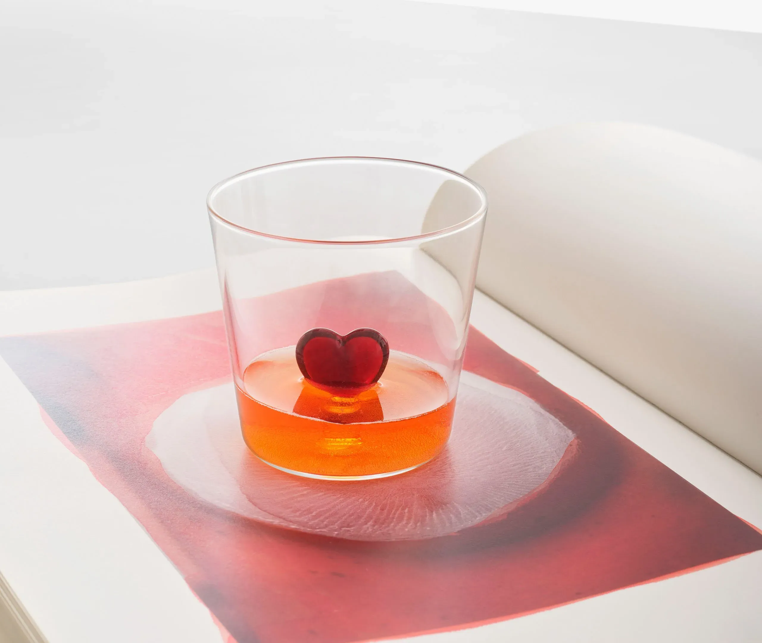 4-Piece Tumbler Set with Heart Design - Multicolor